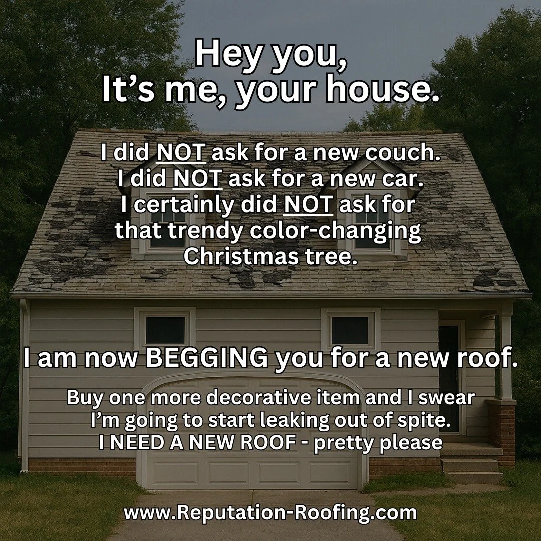 We have a message from your house&hellip; it&rsquo;s tired of being ignored. 🏠😩

Contact us when you're ready to make your house happy again. 

🏠 Reputation Roofing�Woman-Owned. Florida Proud.�
📍 Based in Sebastian, FL�
📞 Call or Text: (772) 300