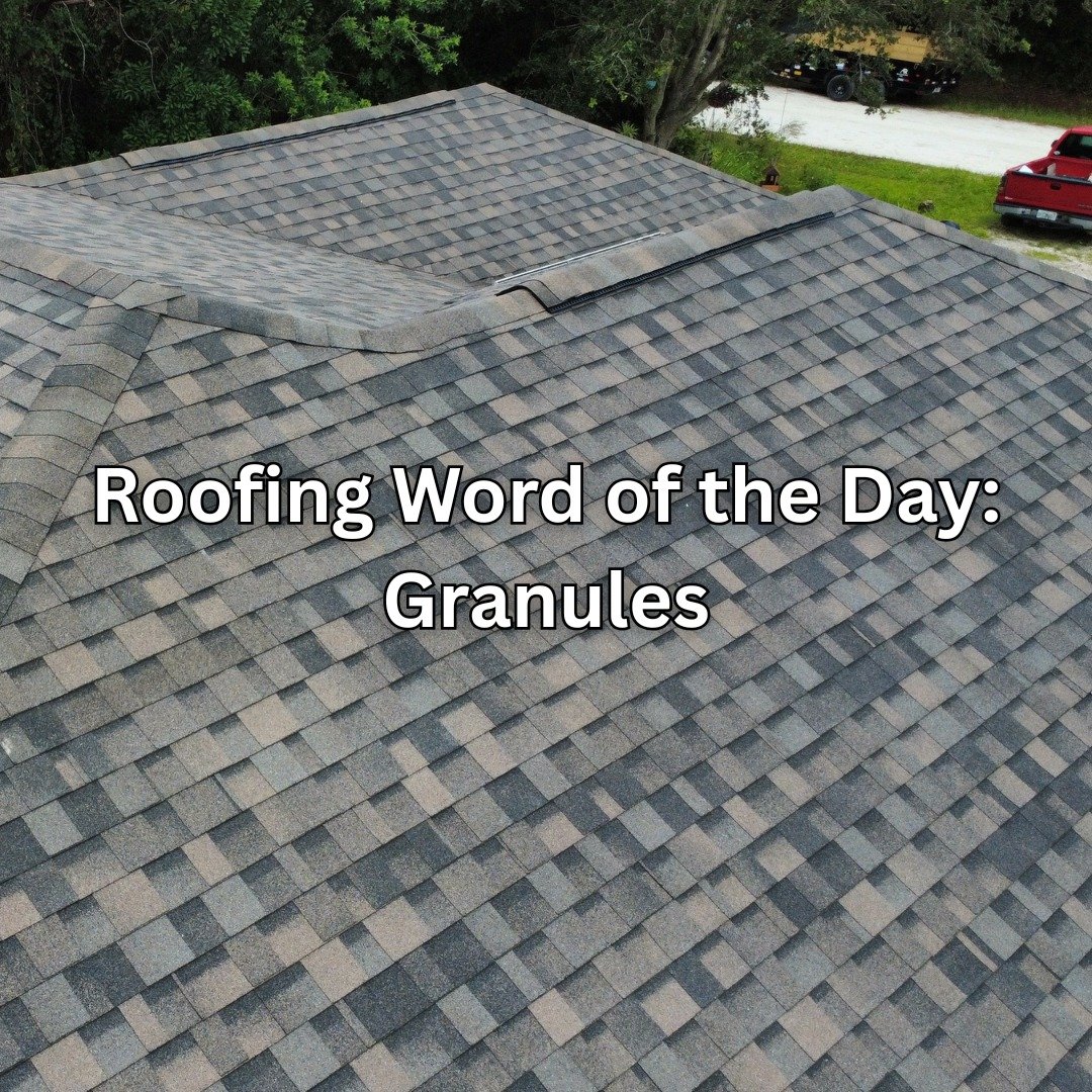 🤓Roofing Word of the Day: Granules
❓What are granules?
👉The gritty, sand-like coating on shingles.
👉Why they matter:
They help block UV and protect your roof from everyday wear.