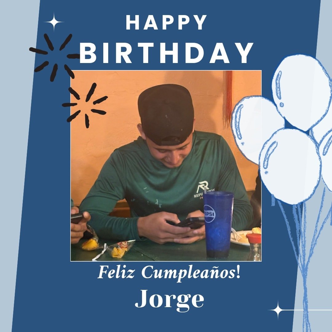 🎉 Feliz cumplea&ntilde;os a nuestro compa&ntilde;ero Jorge 🎉
&iexcl;Que cumplas muchos m&aacute;s!
Prometemos no usar flash&hellip; pero a la pr&oacute;xima, foto obligatoria 😆📸

Happy Birthday to our crew member, Jorge. He doesn't like his photo