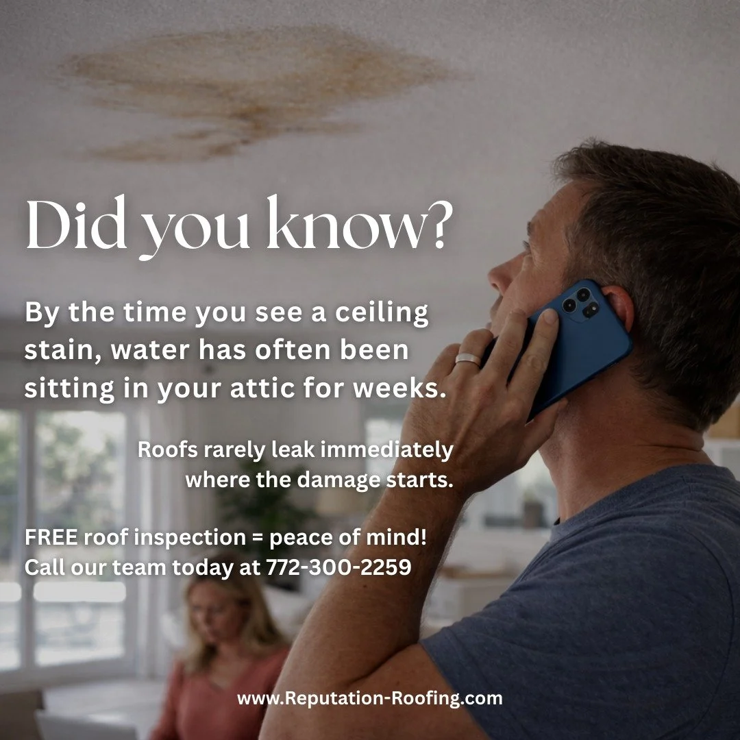 If you like FREE stuff - We're giving away FREE roof inspections! All you have to do is call us!

🏠 Reputation Roofing�Woman-Owned. Florida Proud.�
📍 Based in Sebastian, FL�
📞 Call or Text: (772) 300-2259�
📧 Email: Anali@reputationroof.com�
🌐 Vi