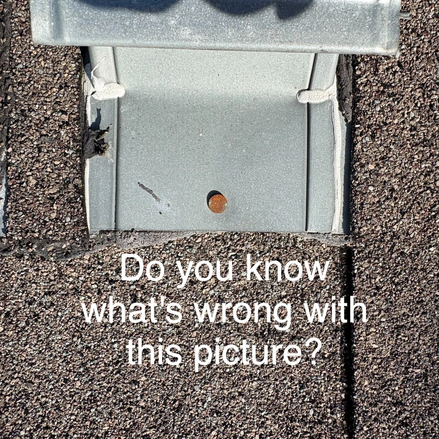 Tell us what's wrong with this picture...

#ReputationRoofing #verobeach32963 #SebastianFL #VeroBeachRoofing #VeroBeachFL #FloridaRoofLife #ResidentialRoofing #treasurecoastfl #verobeachneighborhoodendorsed #verobeachneighborhood