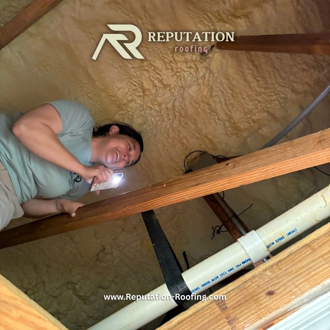 Anali isn&rsquo;t afraid of attics&hellip;Not the heat, not the tight spaces, not even the mystery smells 😅 But what is she afraid of? Drop your guesses in the comments.

#ReputationRoofing #verobeach32963 #SebastianFL #VeroBeachRoofing #verobeachne