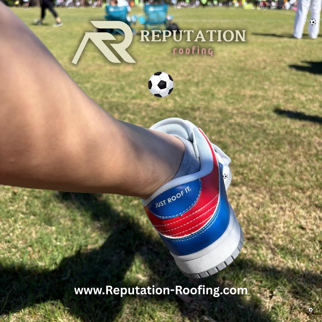 Caught an @irsasoccer  game ⚽
Rocked the &ldquo;Just Roof It&rdquo; sneakers 👟
And&hellip; hid 5 soccer balls in this pic 👀

Can you find them all? Drop a FUNNY soccer GIF in the comments when you do!

#IRSASOCCERMOM #SoccerMom #reputationroofing #