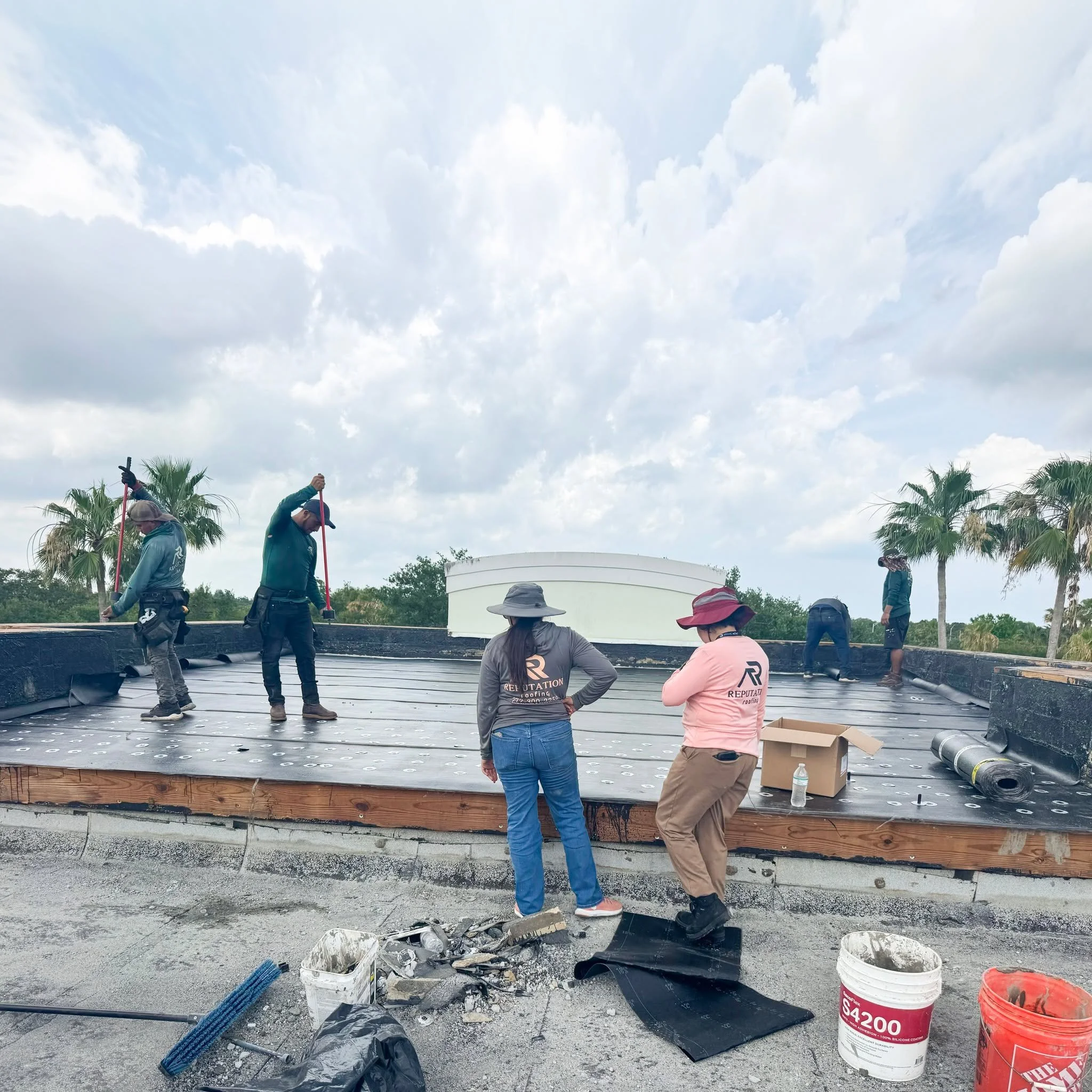 Do you work in an office where the roof needs a little TLC? Refer your boss to us and get $300 if they sign off on a roof replacement. We work on all types of commercial roof systems. 

#CommercialRoofing #ReputationRoofingCommercialRoofs  #Reputatio