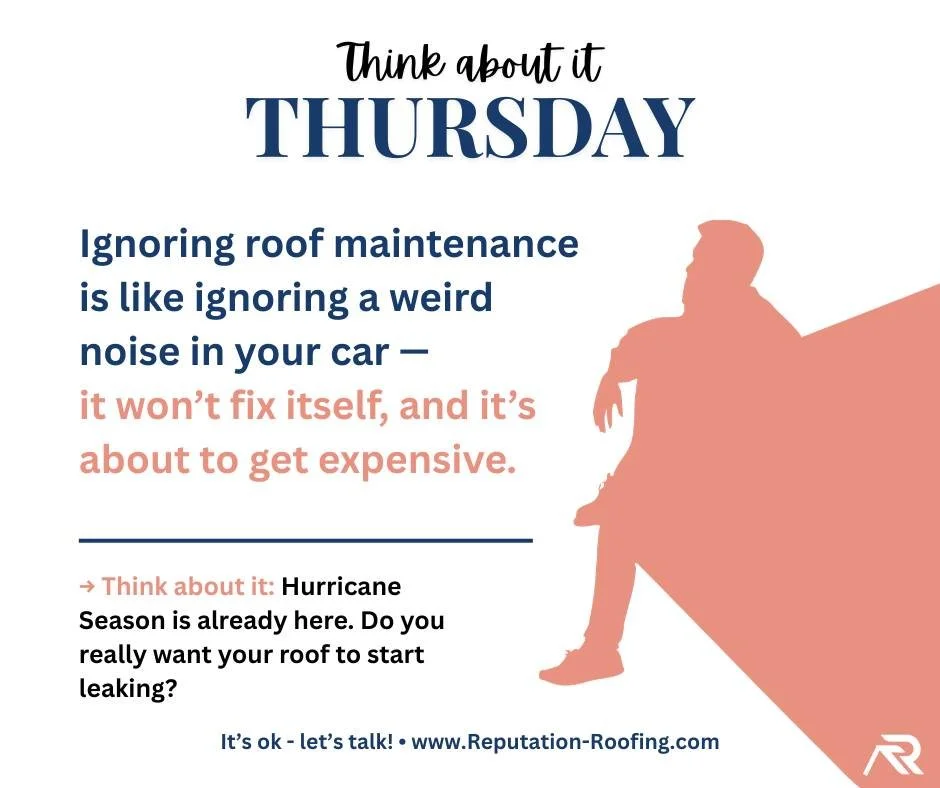 Hurricane Season is HERE! Don't wait until the water welcomes itself inside your home. We offer FREE, no-strings-attached roof "health checks". 

Call us today, let's get you that peace of mind before a storm hits. 

#HurricaneSeason2026 #H