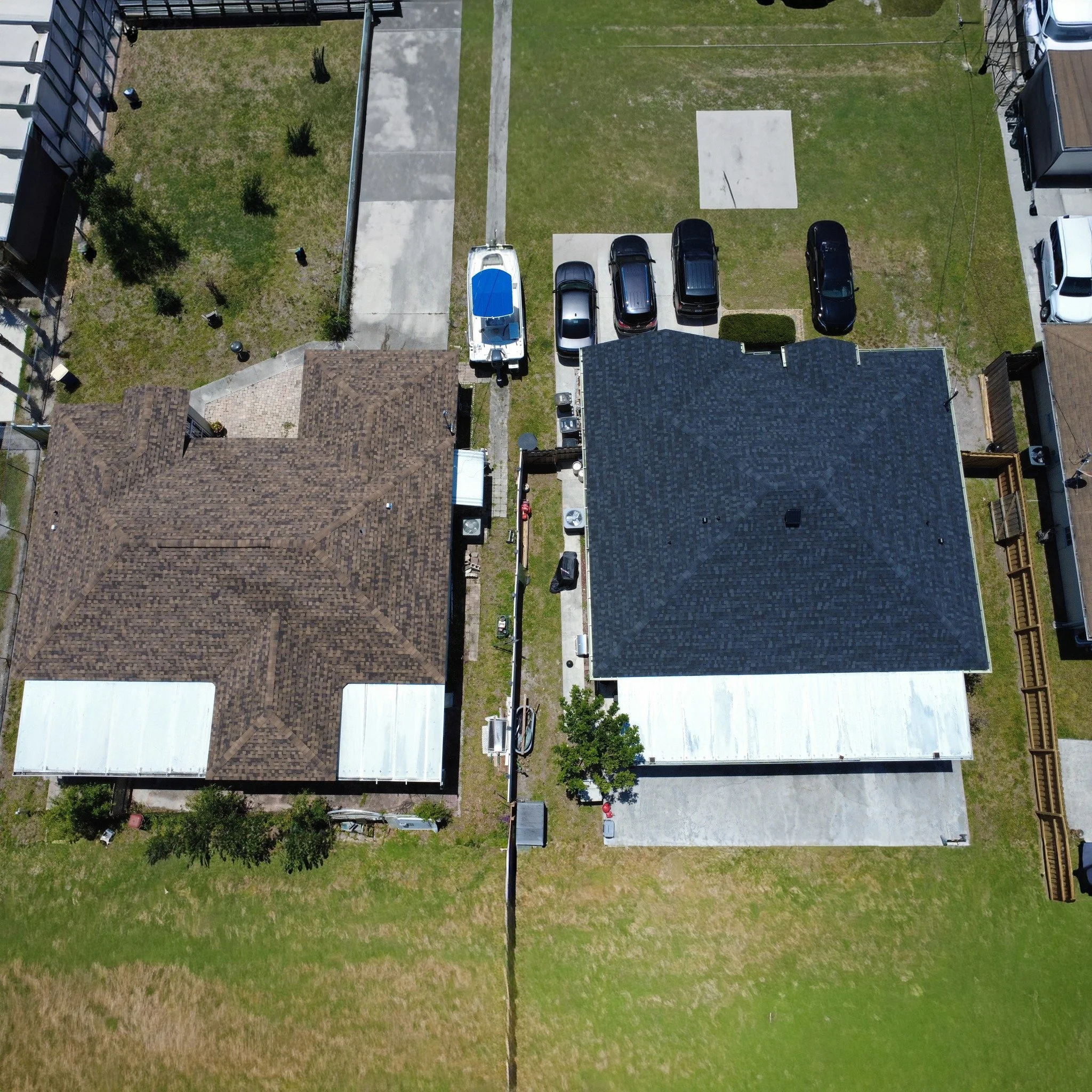 Neighbors who roof together, stay together&hellip; at least that&rsquo;s how we&rsquo;re saying it! We had the pleasure of replacing both of these roofs. These neighbors truly care for one another and made sure both homes were ready and protected bef