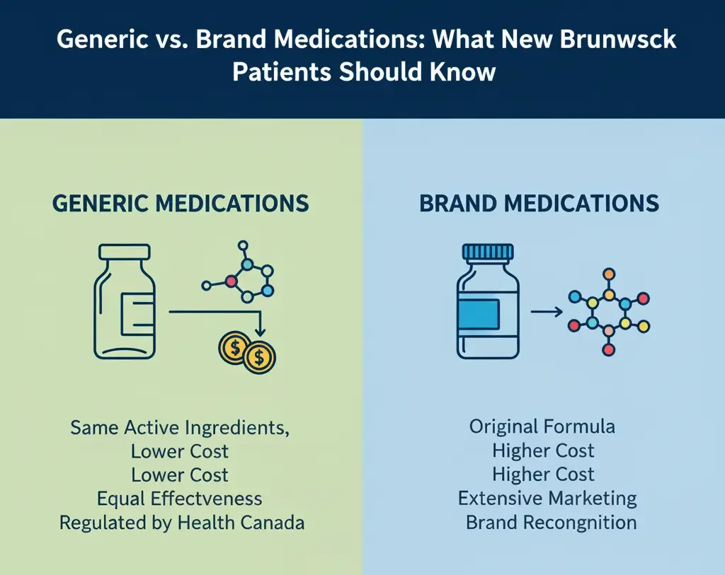 Generic vs. Brand Medications: What New Brunswick Patients Should Know