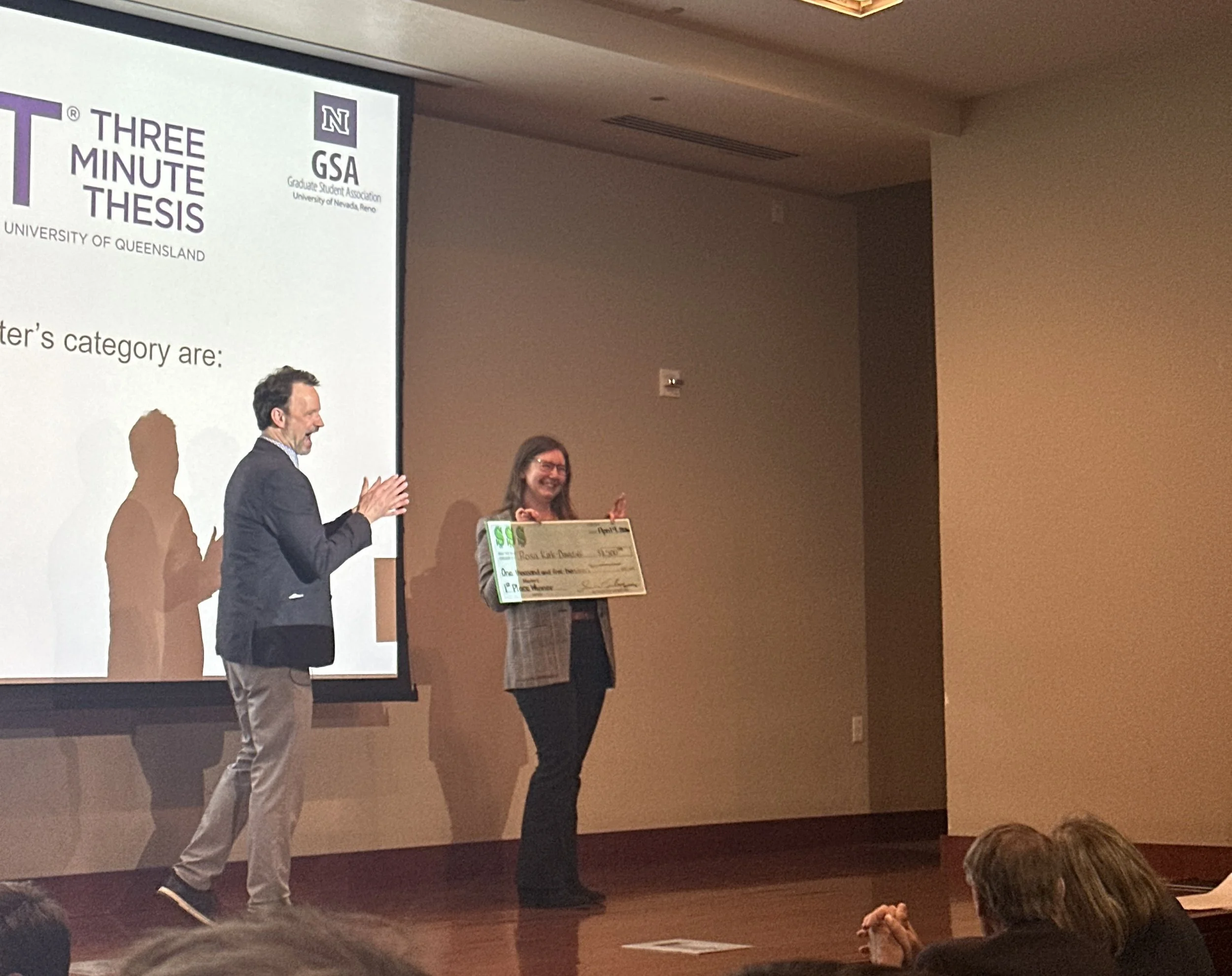 Hooray Rosa! Congratulations for winning UNR 3MT!!