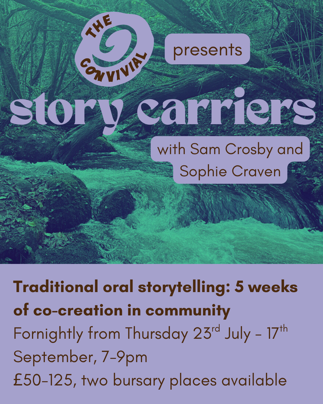 Story Carriers: 5 weeks of traditional oral storytelling in community — Sam Crosby &amp; Sophie Craven
