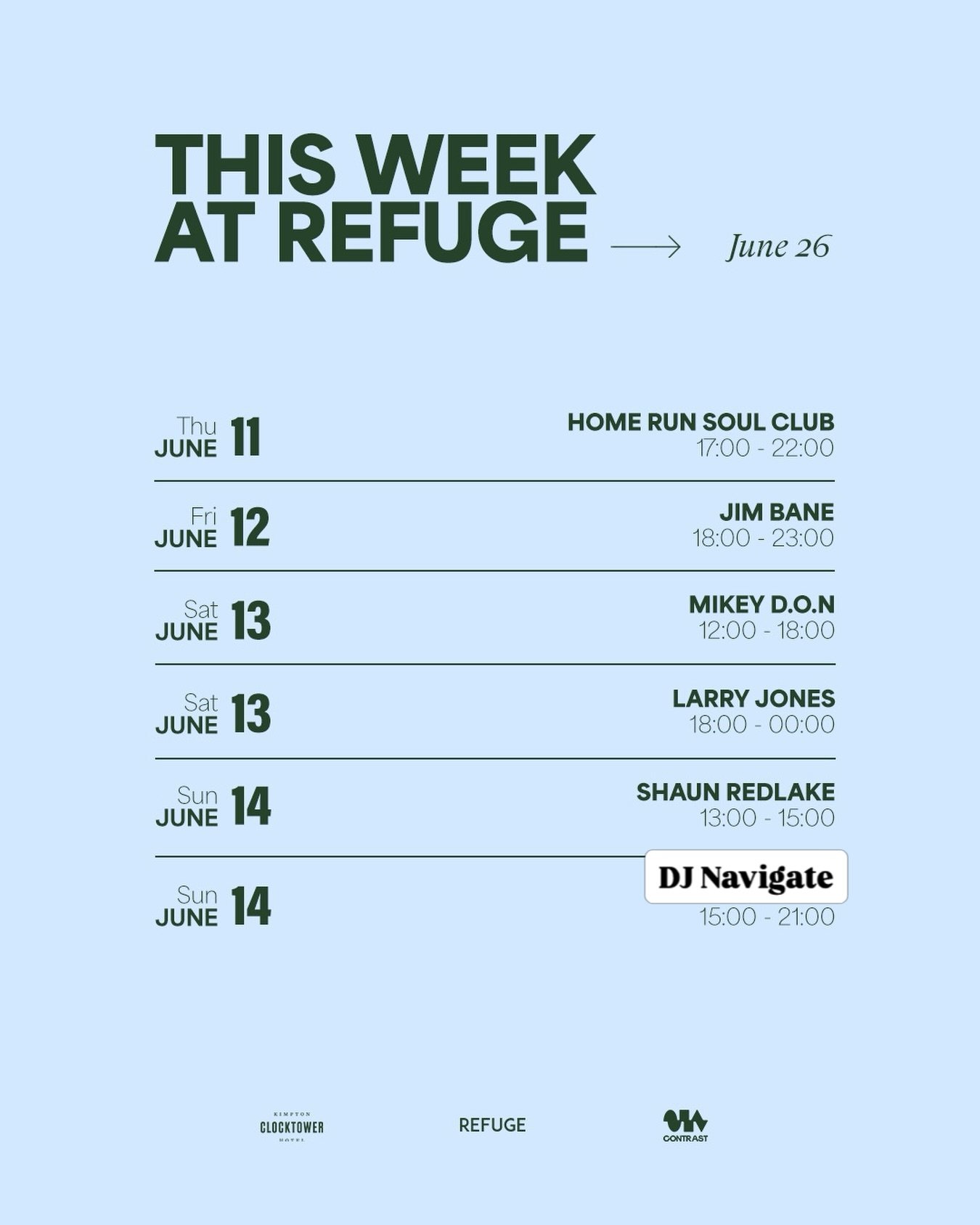 This Week @therefugemcr