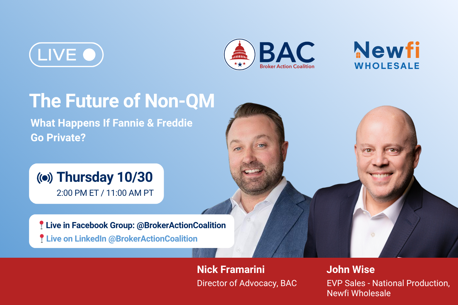 The Future of Non-QM | 📍Facebook/LinkedIn Live