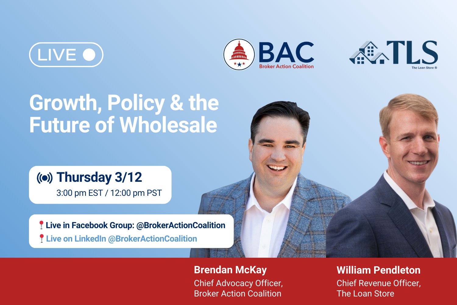 Growth, Policy &amp; the Future of Wholesale | 📍Facebook/LinkedIn Live