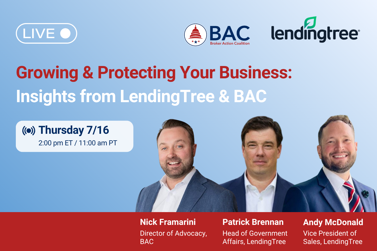 Growing &amp; Protecting Your Business: Insights from LendingTree &amp; BAC | 📍Facebook/LinkedIn Live