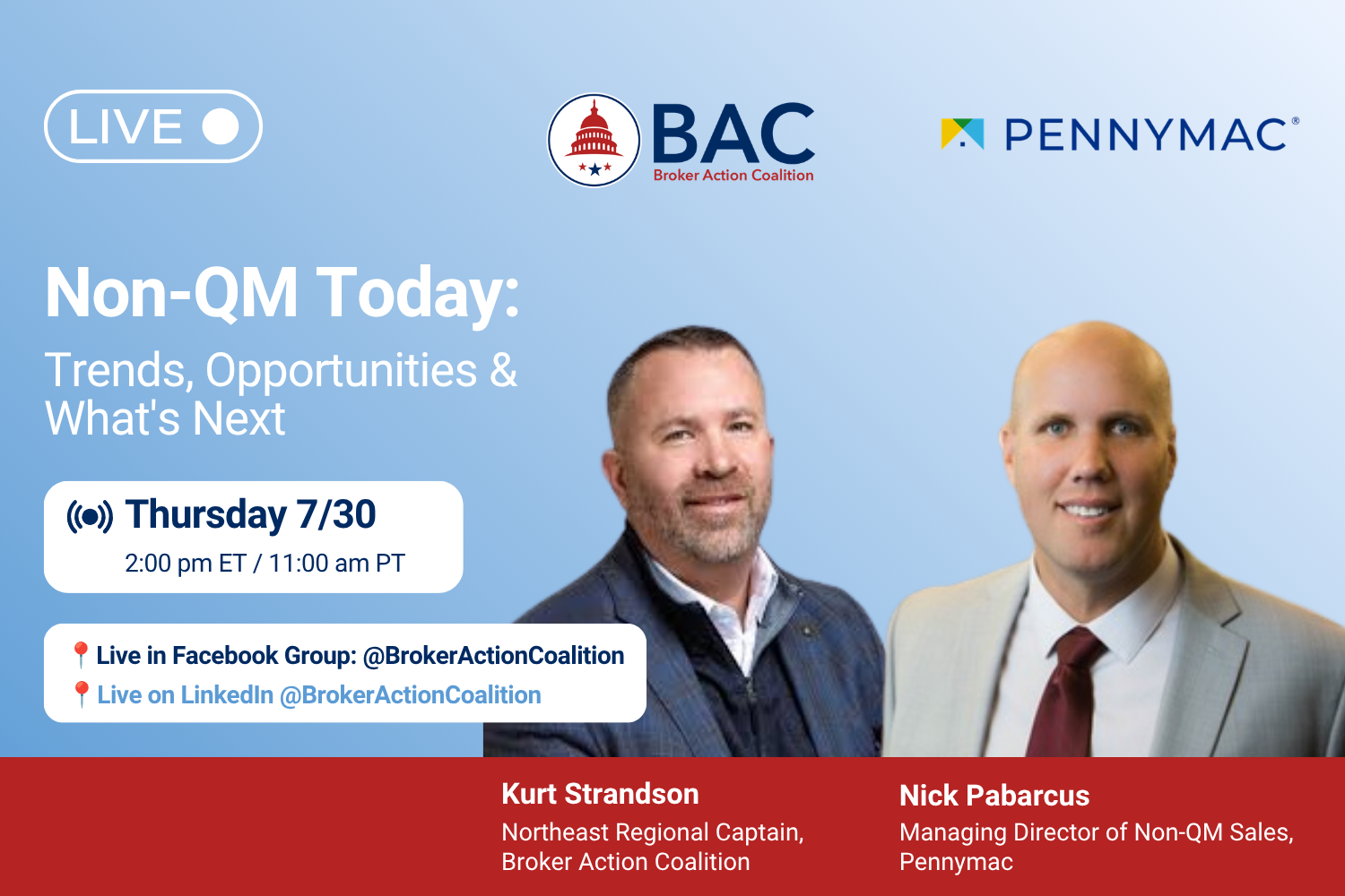 Non-QM Today: Trends, Opportunities &amp; What's Next from Pennymac | 📍Facebook/LinkedIn Live