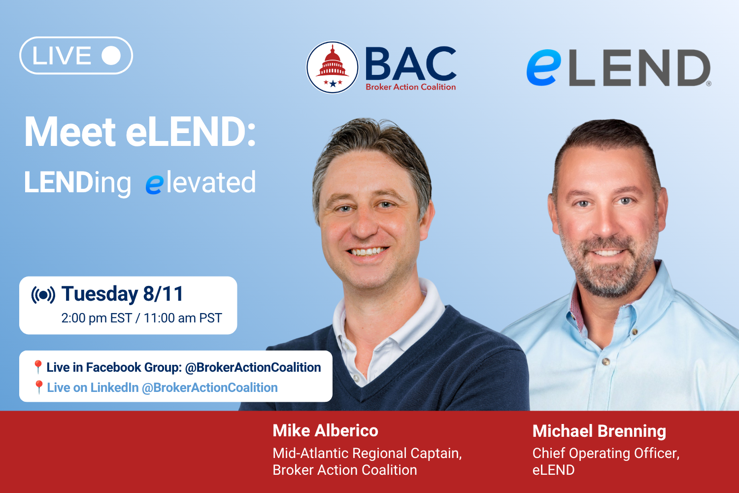 Meet eLEND: Lending Elevated | 📍Facebook/LinkedIn Live