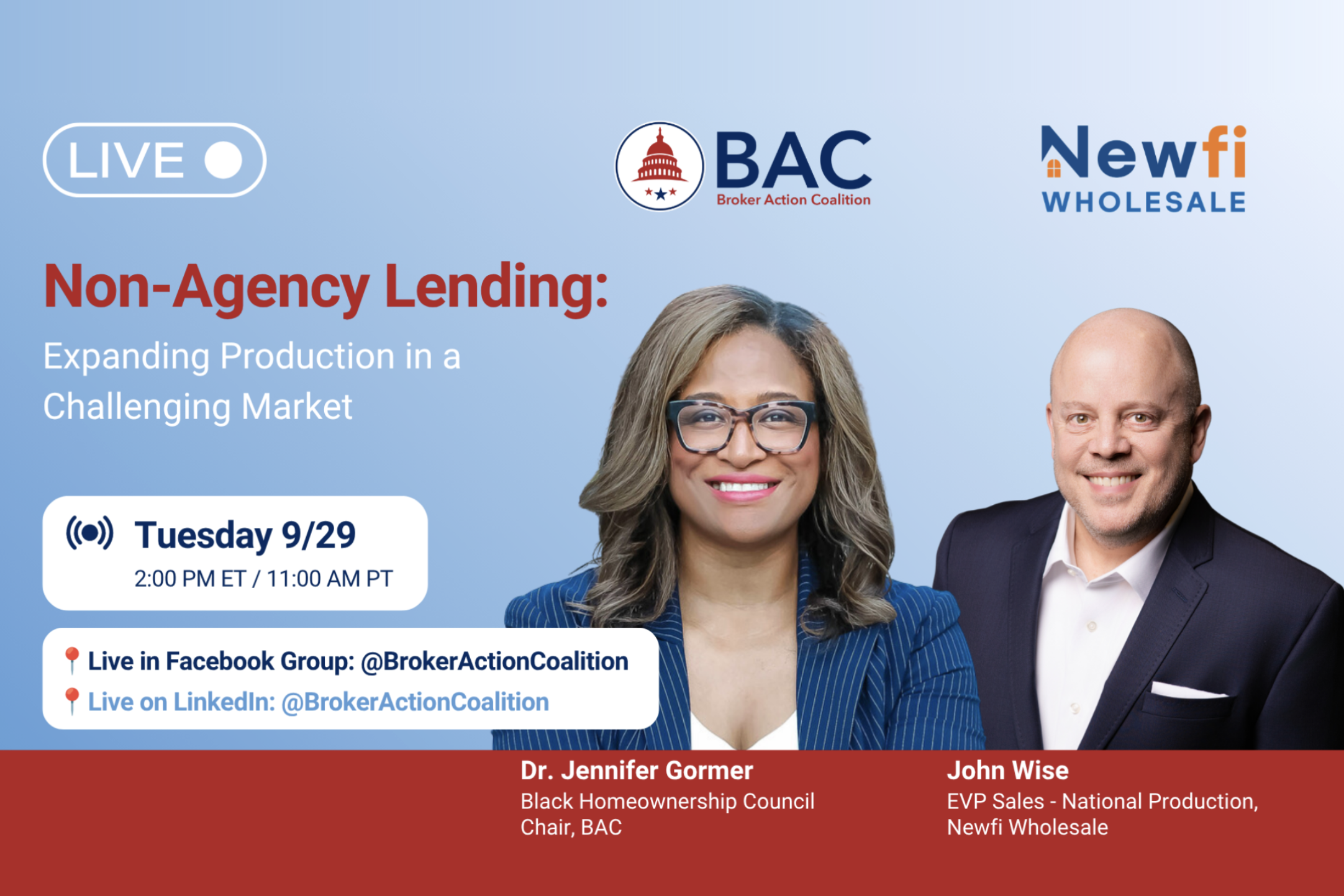 Non-Agency Lending: Expanding Production in a Challenging Market | 📍Facebook/LinkedIn Live