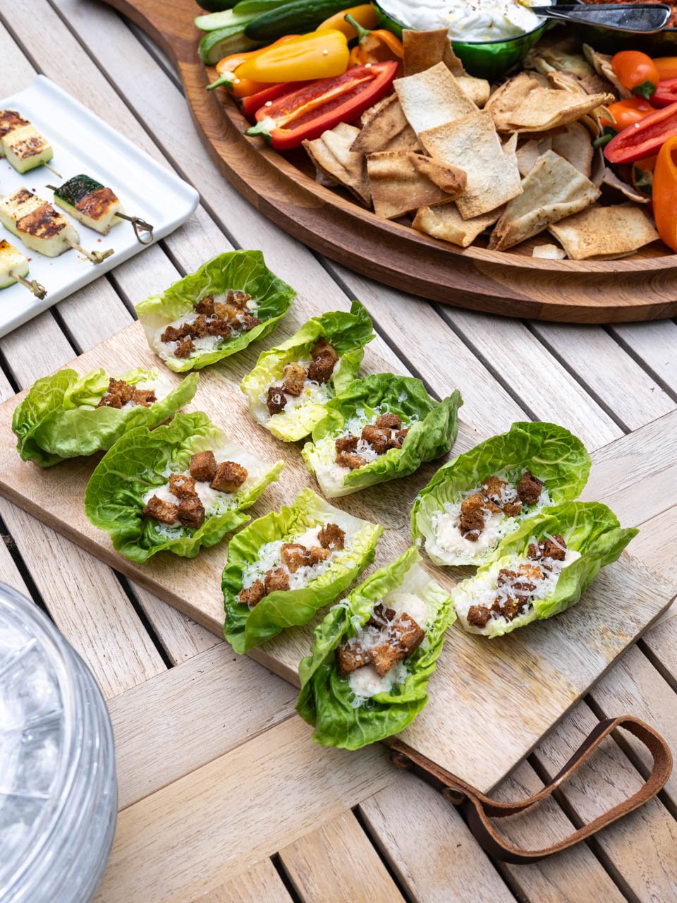 Mini Caesar Salad Cups