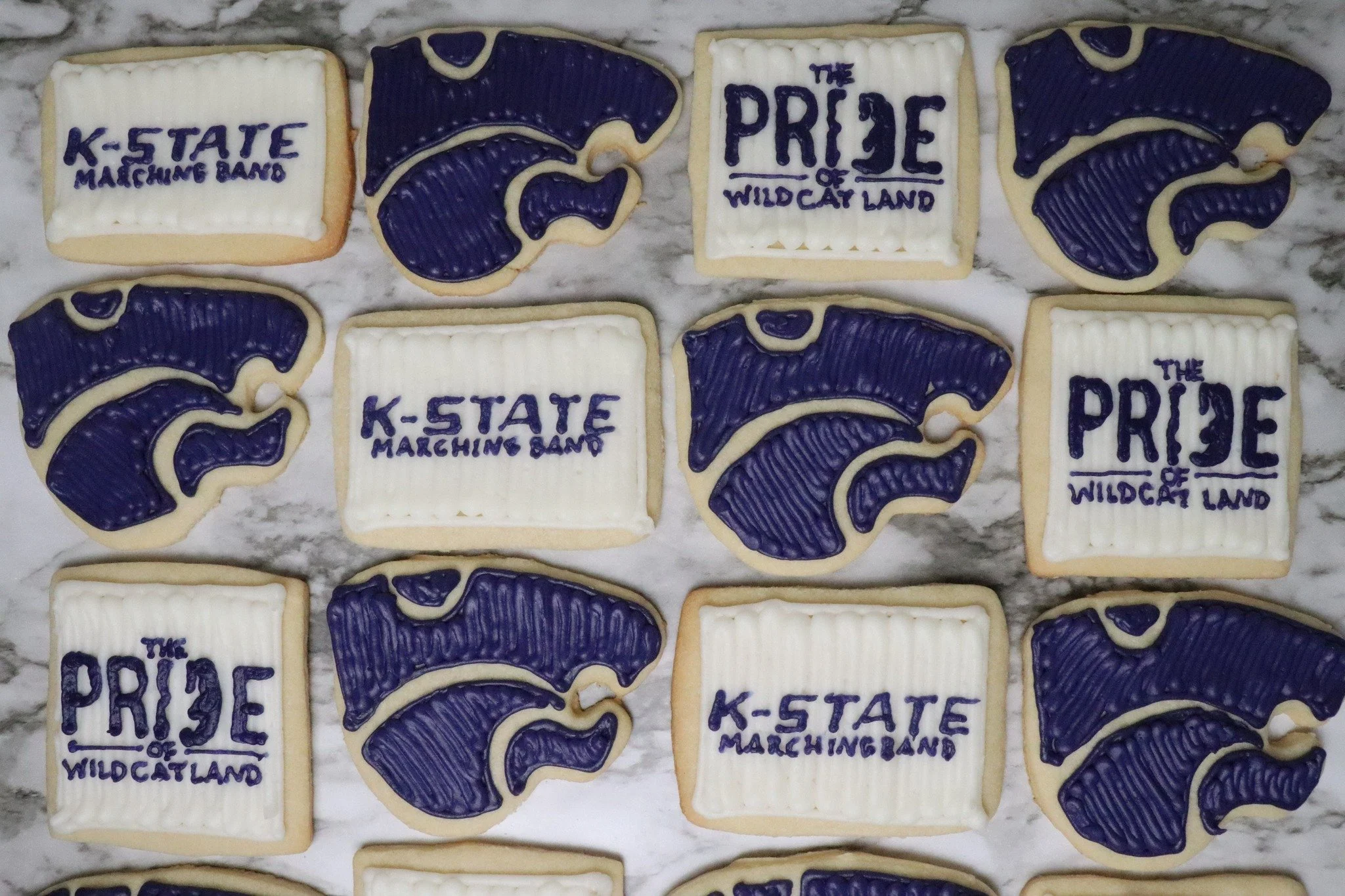 I take so much 💜pride💜 in making cookies for so many different K-State organizations! Such an honor to serve my community through my little bakery!🤩

 #shoplocalmhk #kstatemarchingband #kstateband #KStateProud #theprideofwildcatland