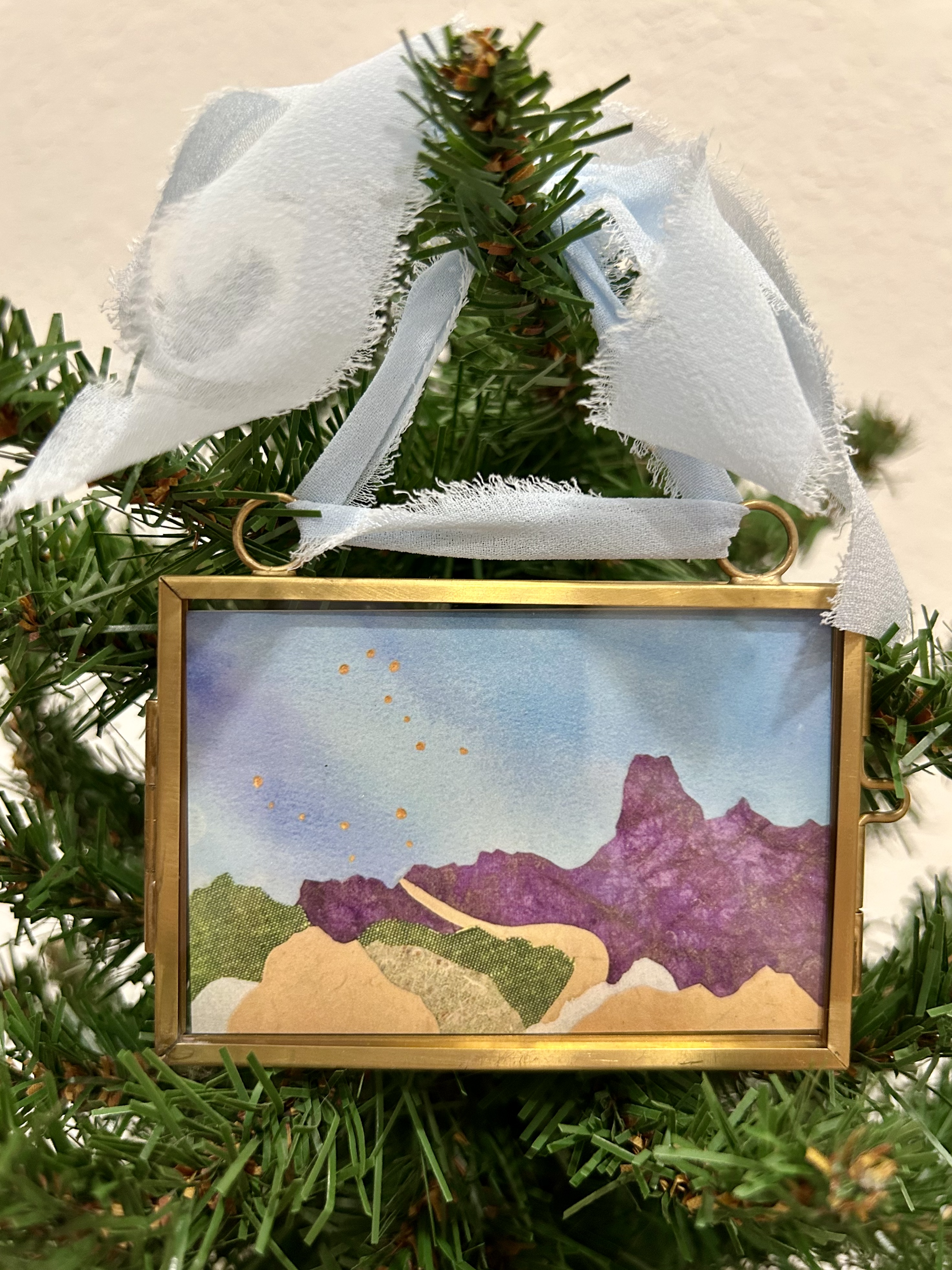 'Curt Gowdy State Park' (Brass Ornament)