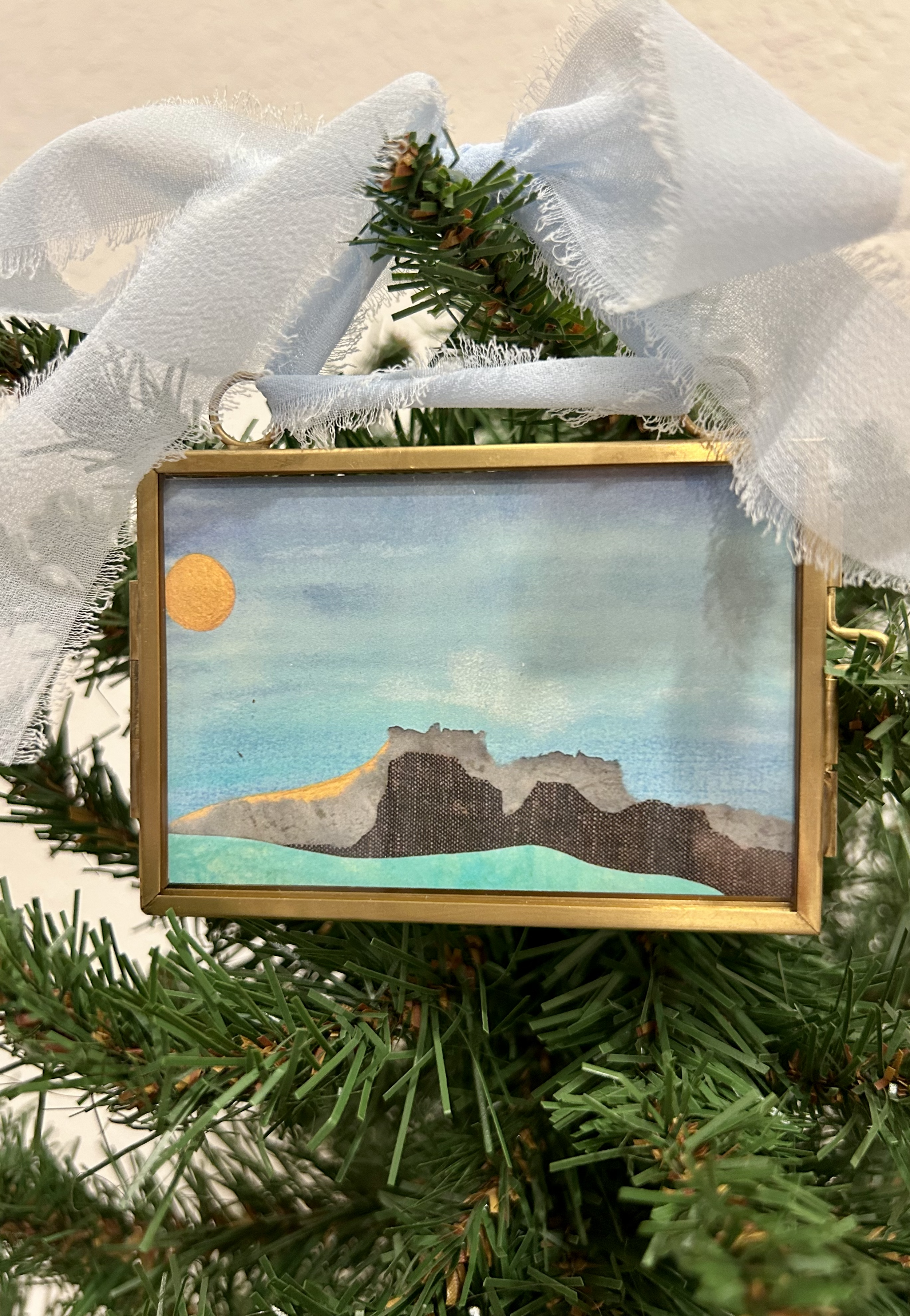 'South Table Mountain' (Brass Ornament)