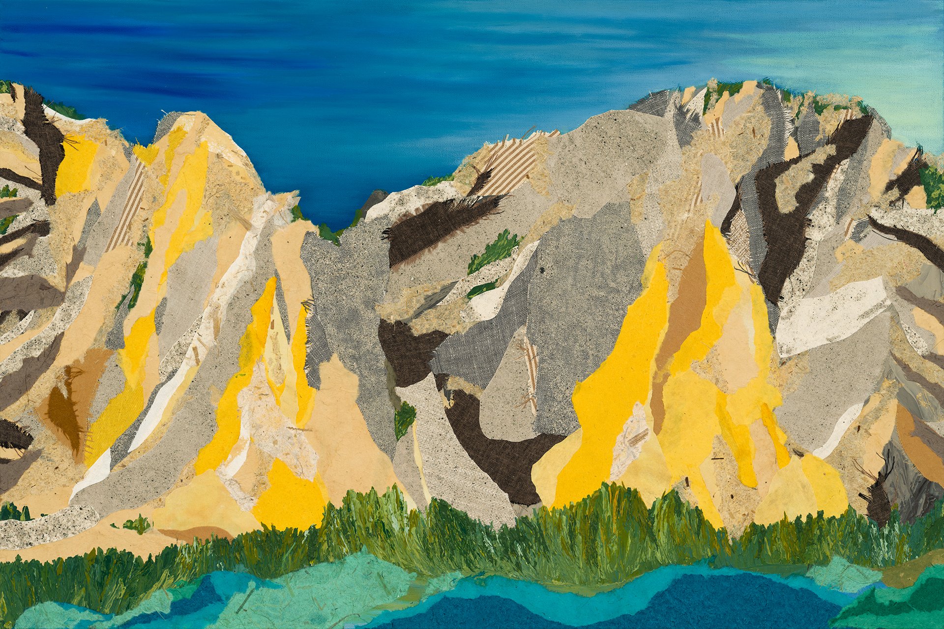 'Where It Crumbles, There Is Light (Chalk Cliffs of Nathrop)' (giclée print)