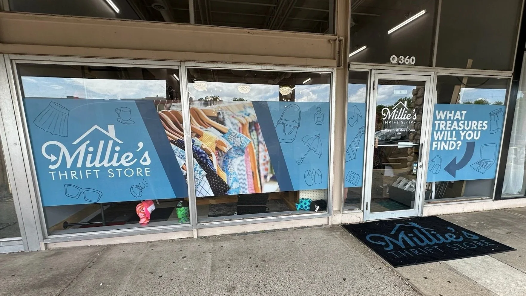 Millie's Window Perf Storefront