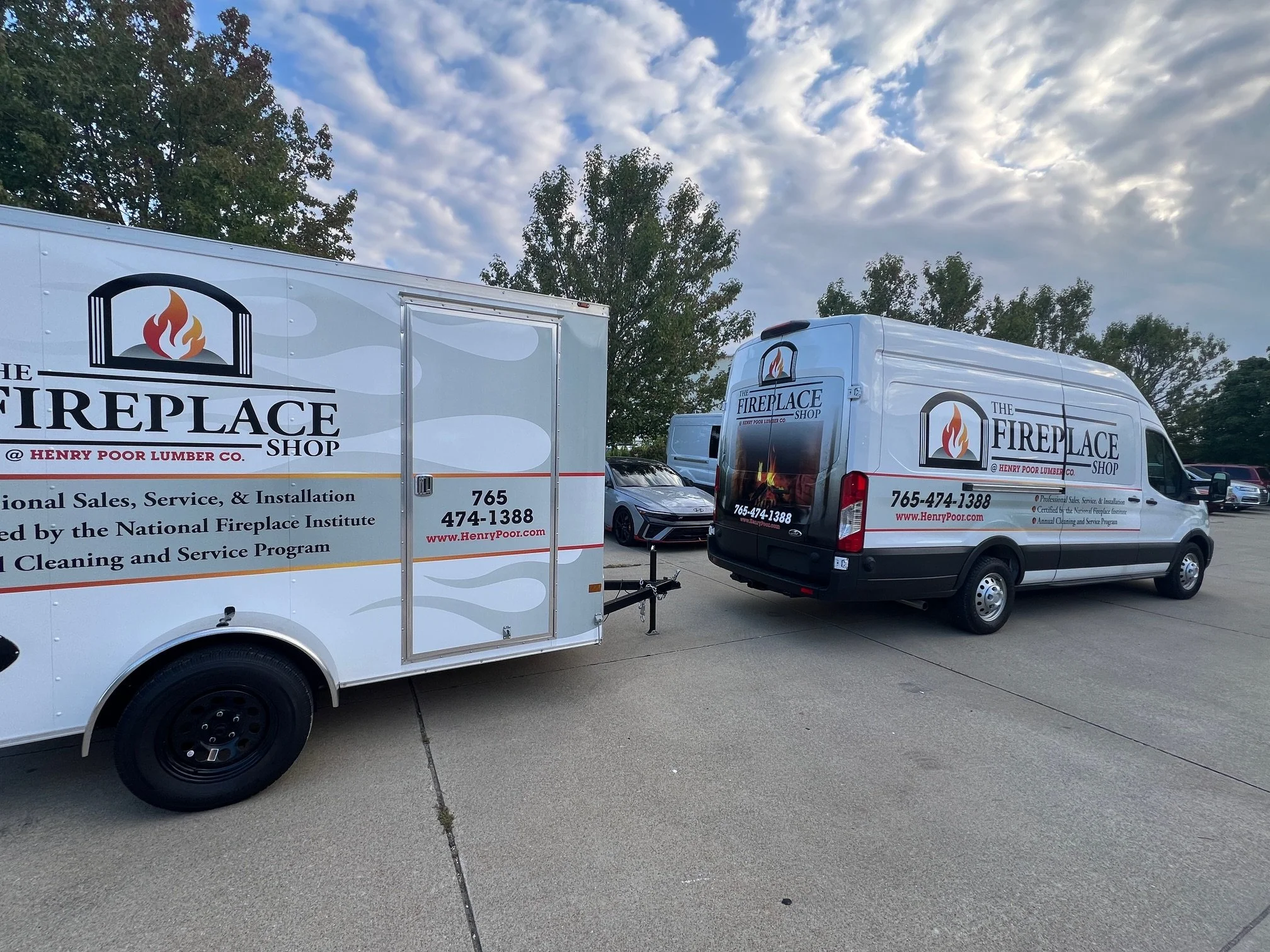 Fireplace Shop Trailer and Van Wrap