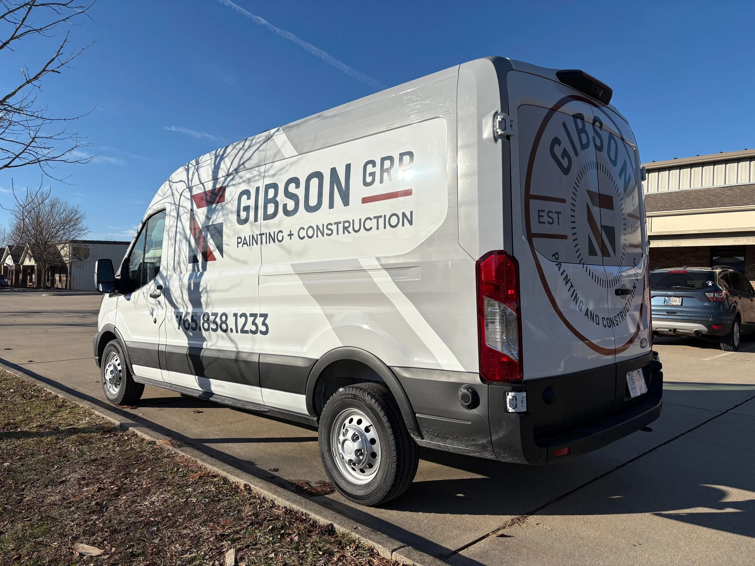 Partial Van Wrap Painting & Construction