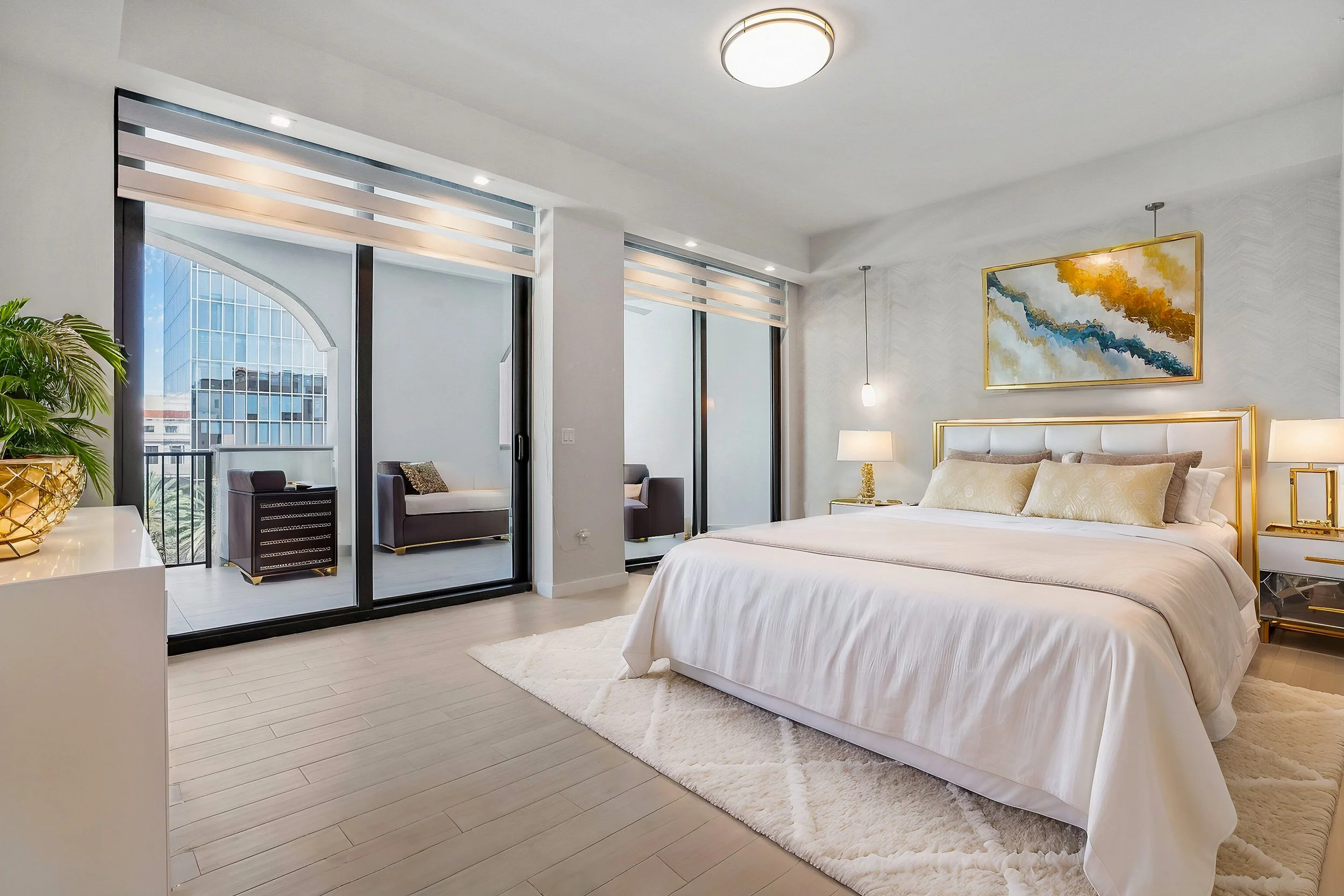 Luxury Condo Bedroom Photography | South Florida