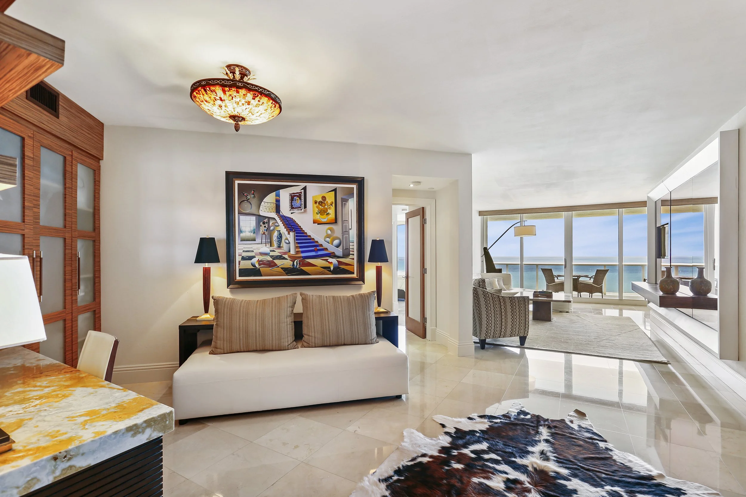 Luxury Oceanfront Condo Interior | Miami Beach Real Estate Photography
