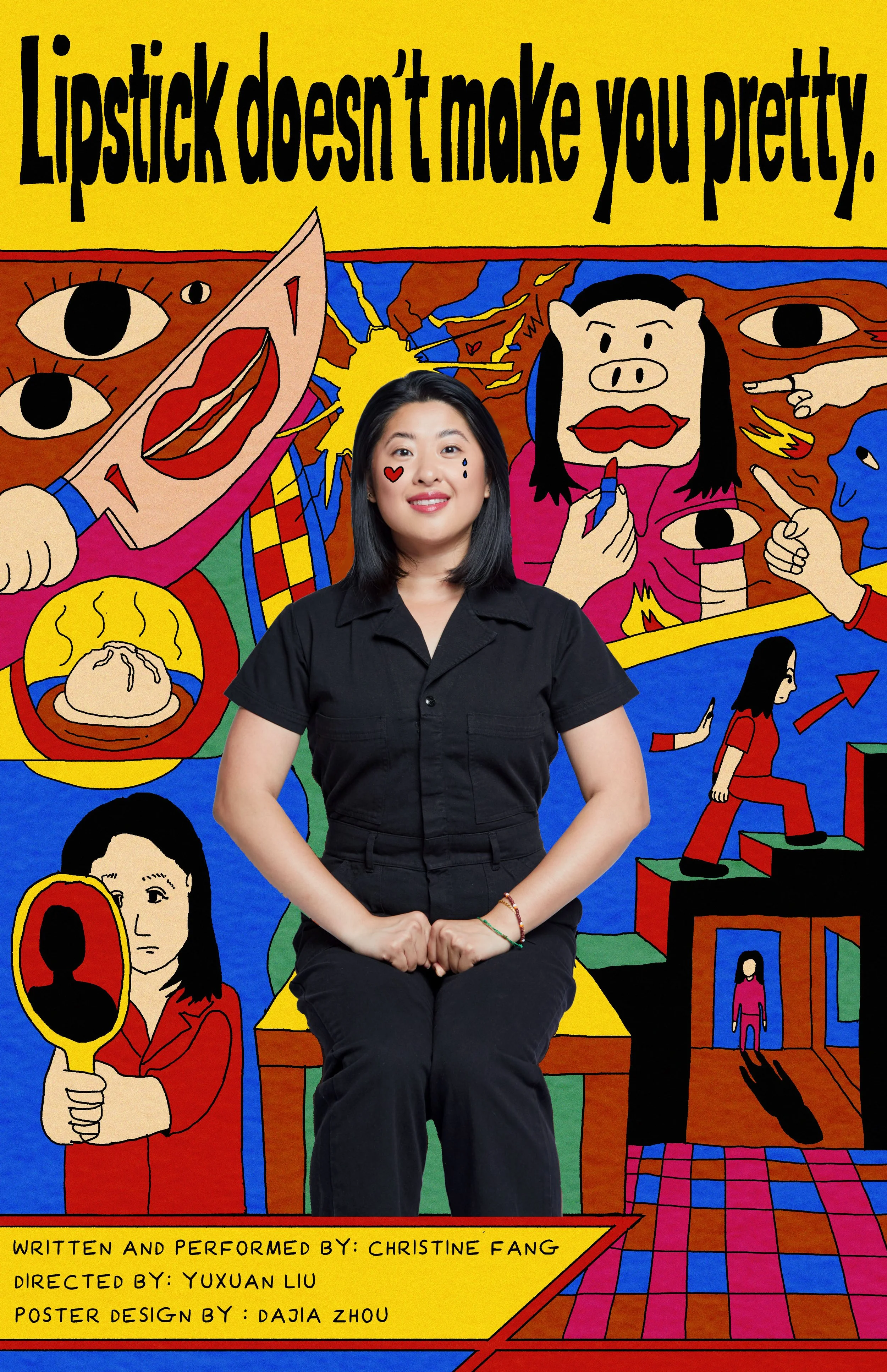 Lipstick Doesn’t Make You Pretty — Theatre Poster