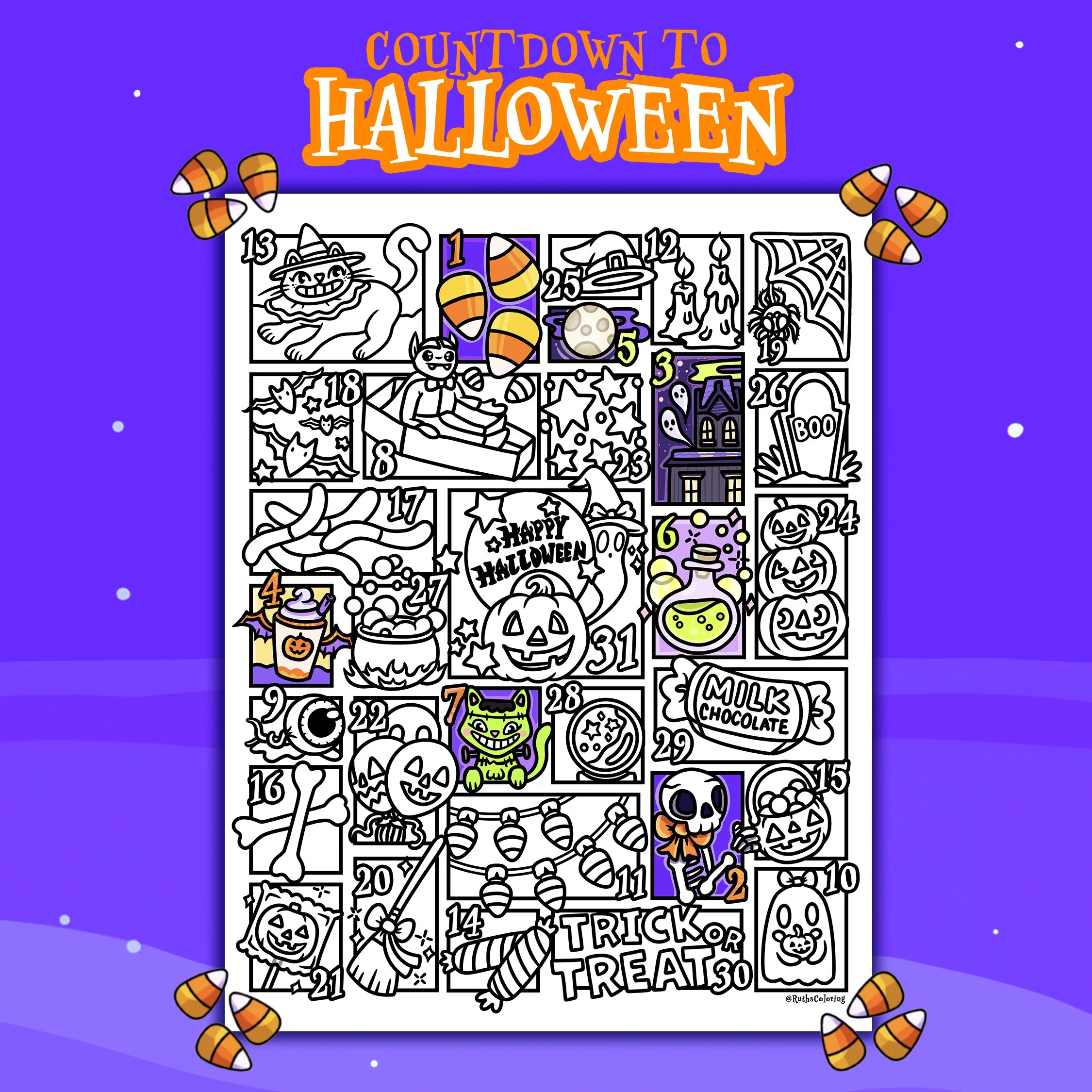 Countdown to Halloween Digital Download