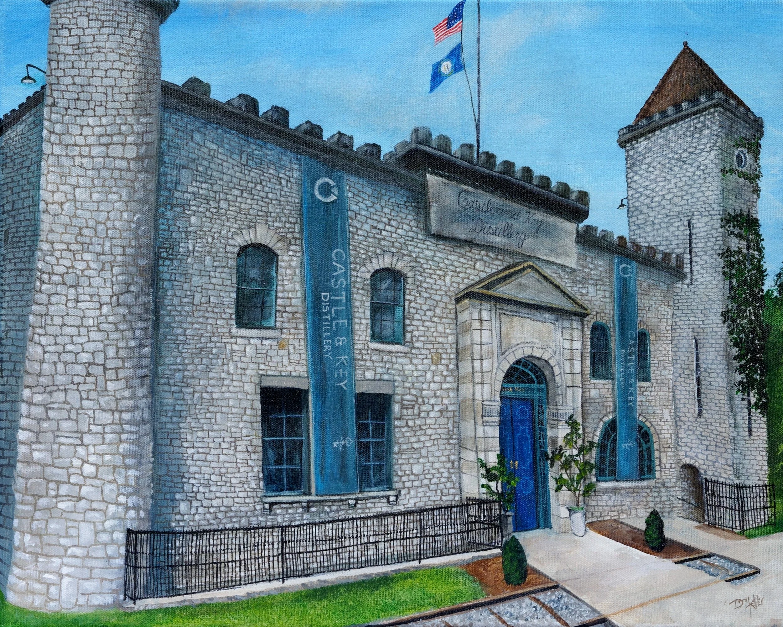 8" by 10" wrapped canvas Iconic Castle