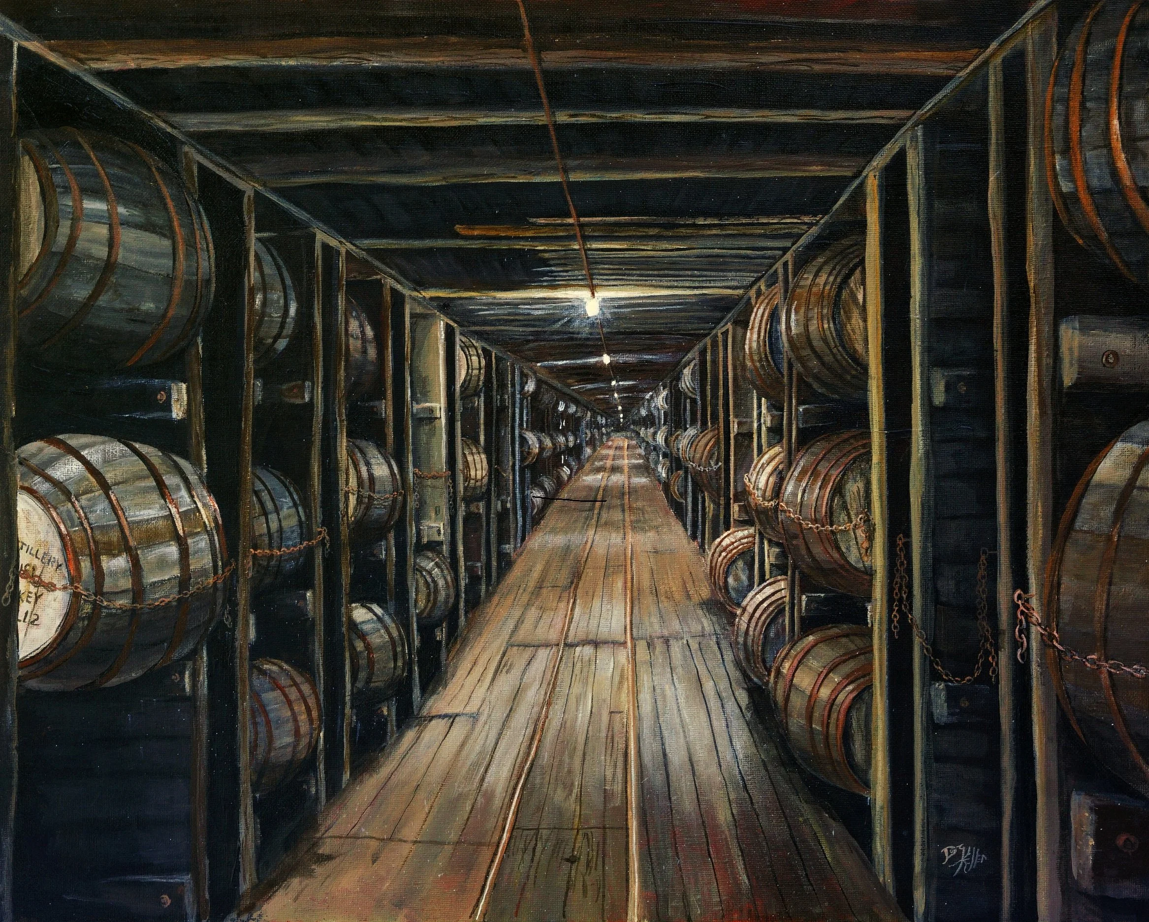8" by 10" wrapped canvas print  Warehouse B