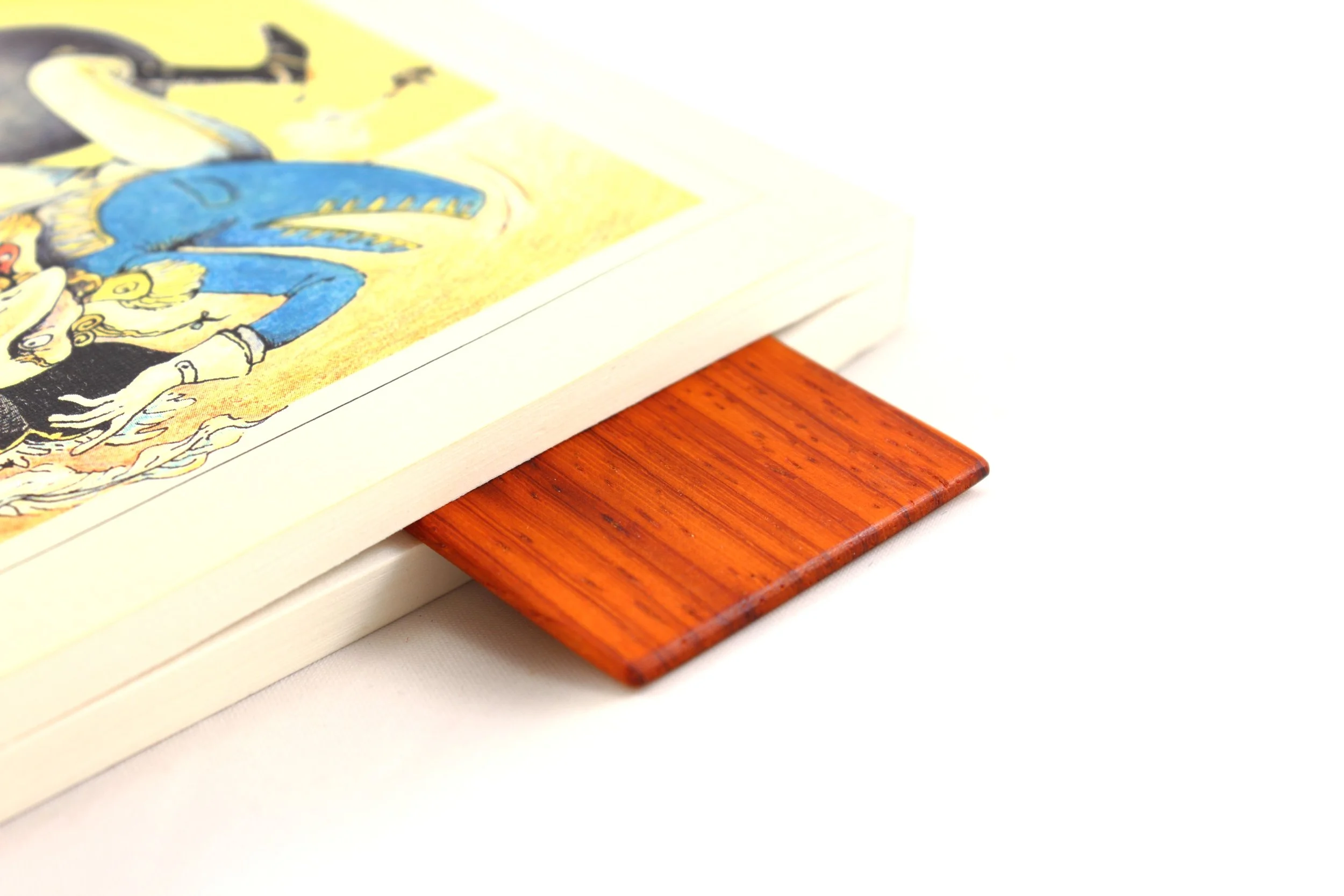 Lesezeichen aus Padouk