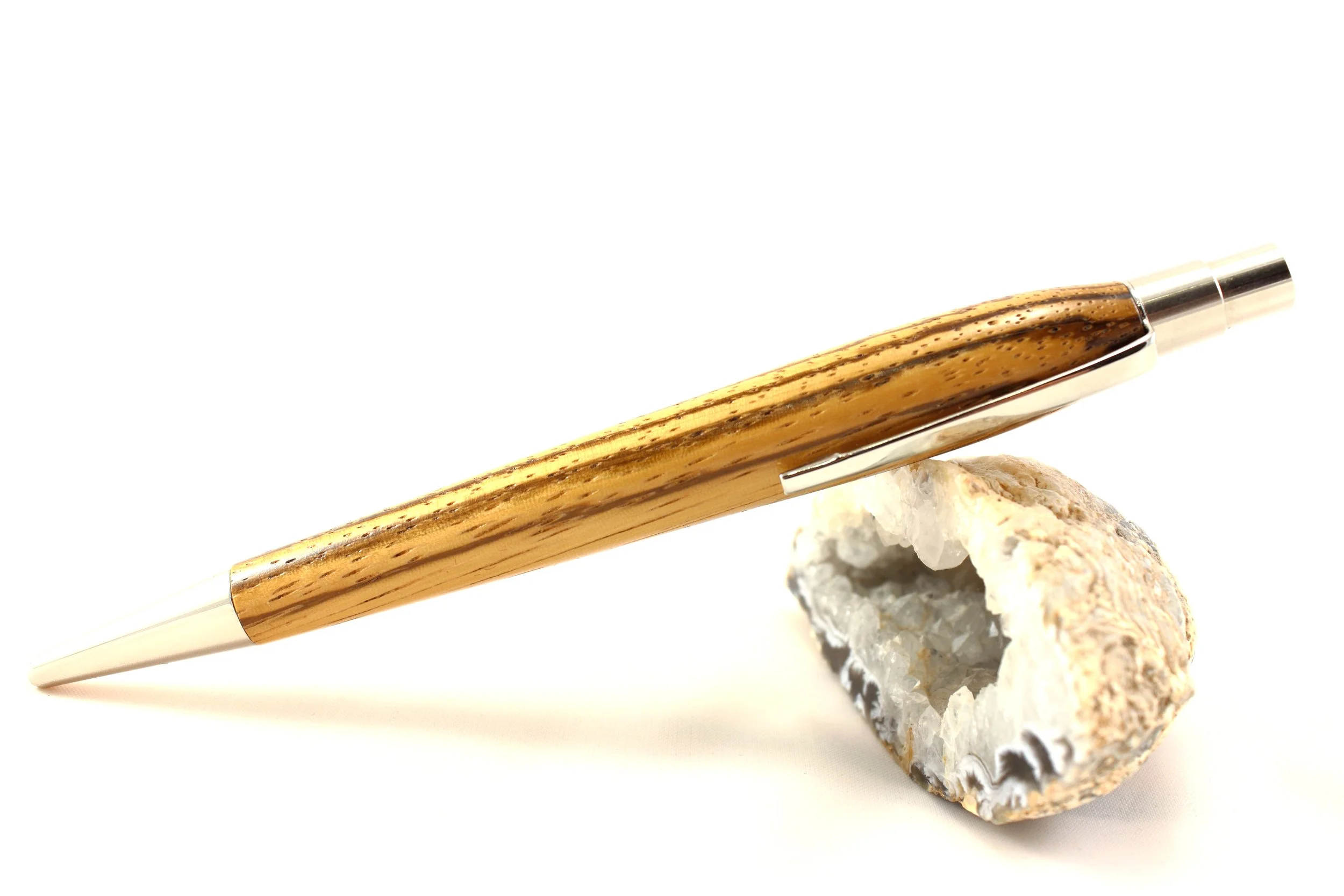 Klickkugelschreiber aus Zebrano