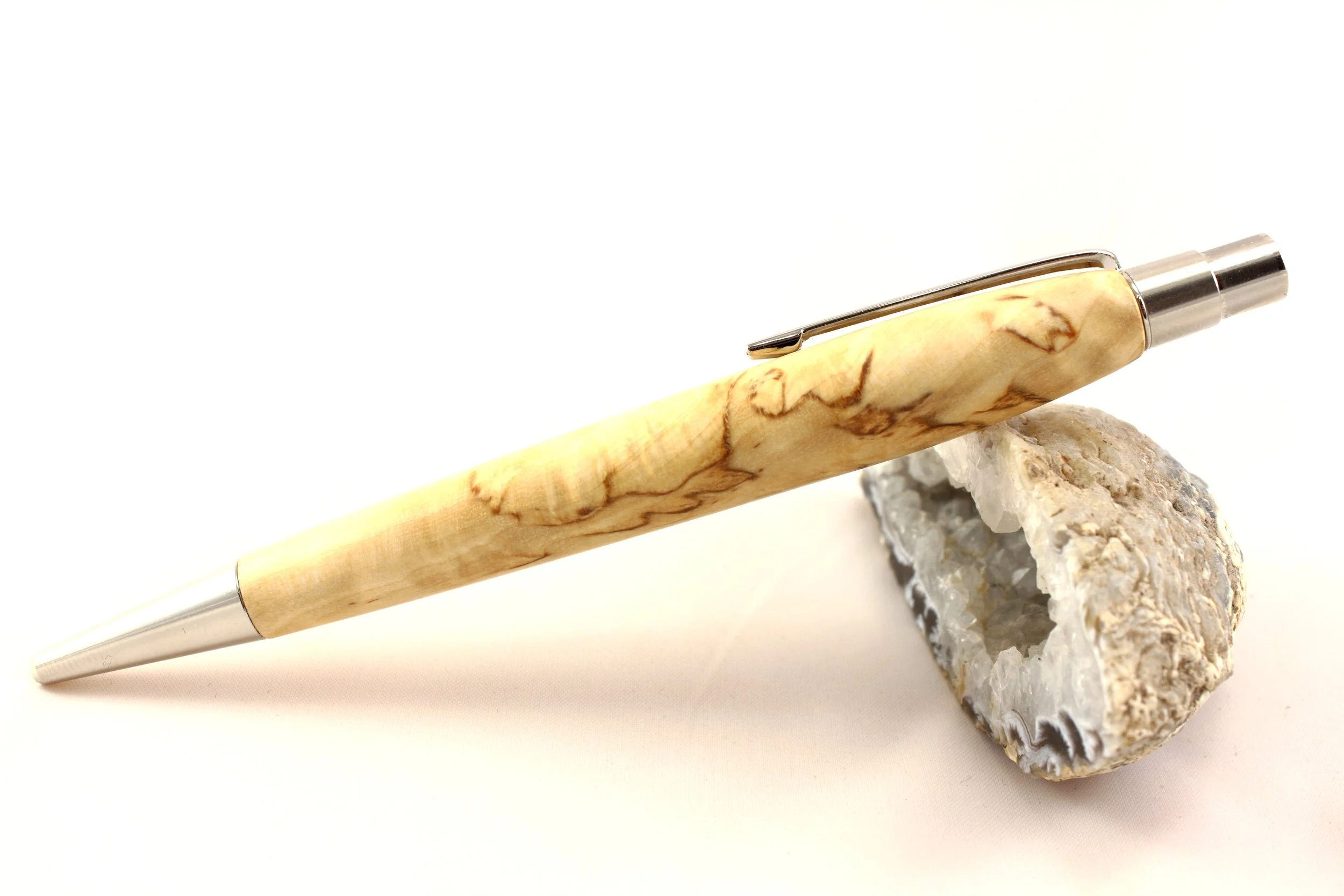 Klickkugelschreiber aus karelischer Maserbirke