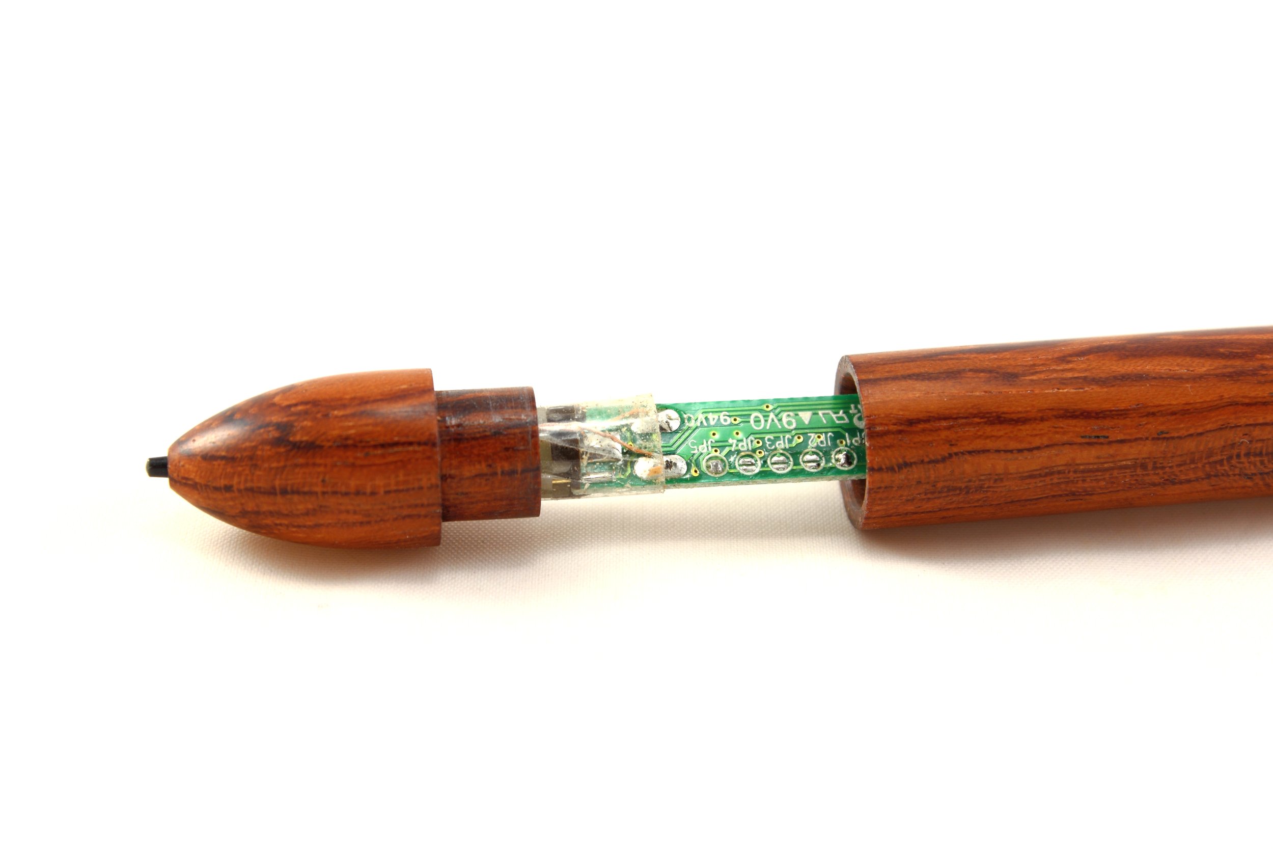 Elektrischer Stift eines Grafikers aus Bubinga