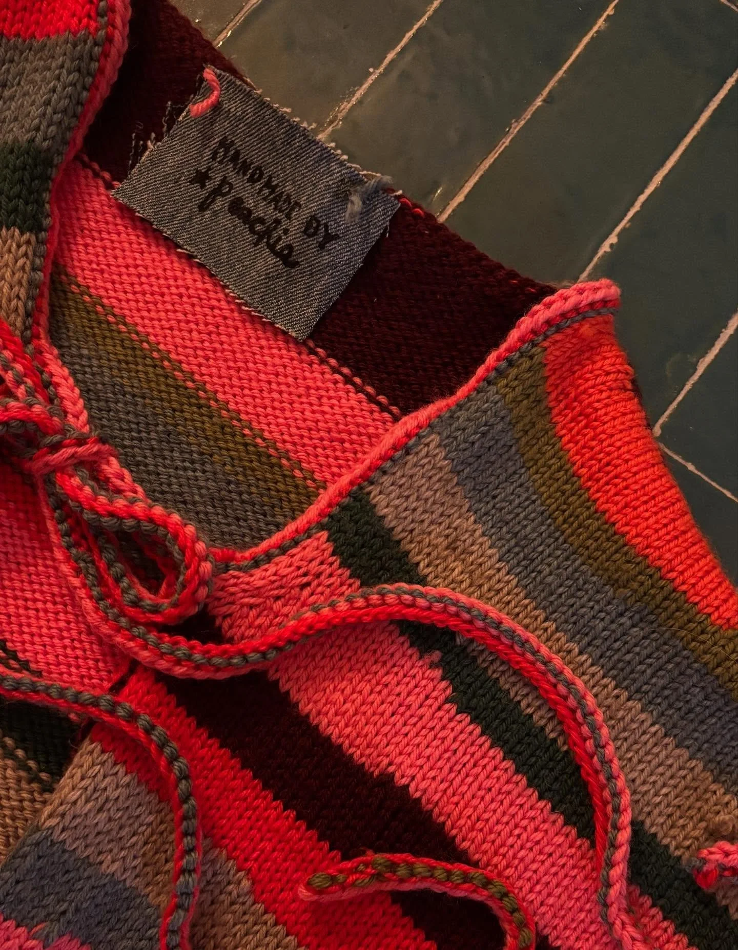 a custom sweater is a certain special type of design project for me&hellip;.I work hard to hold the right balance between practical design choices of fiber, shape and end use vs the whimsical art girl indulgences of 17 different colors and overly lon