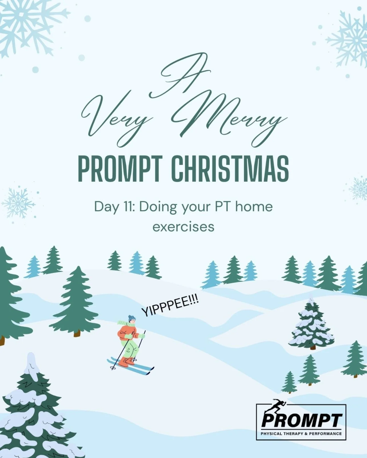 🎄Day 11: Home Exercises 🎄 Even with packed schedules and festivities,  keeping up with your PT exercises can make a big difference in how you feel. Just a few minutes a day can help, maintain your progress, reduces, stiffness, and keep you moving c