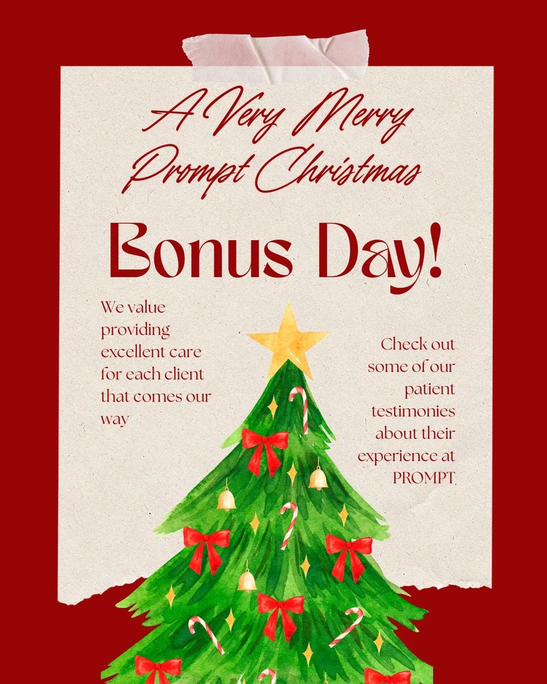 The best gift we receive during the holidays? Kind words and shared experiences from our patients ❤️ Your trust, progress, and feedback mean everything to us. Thank you for letting us be part of your journey this season!