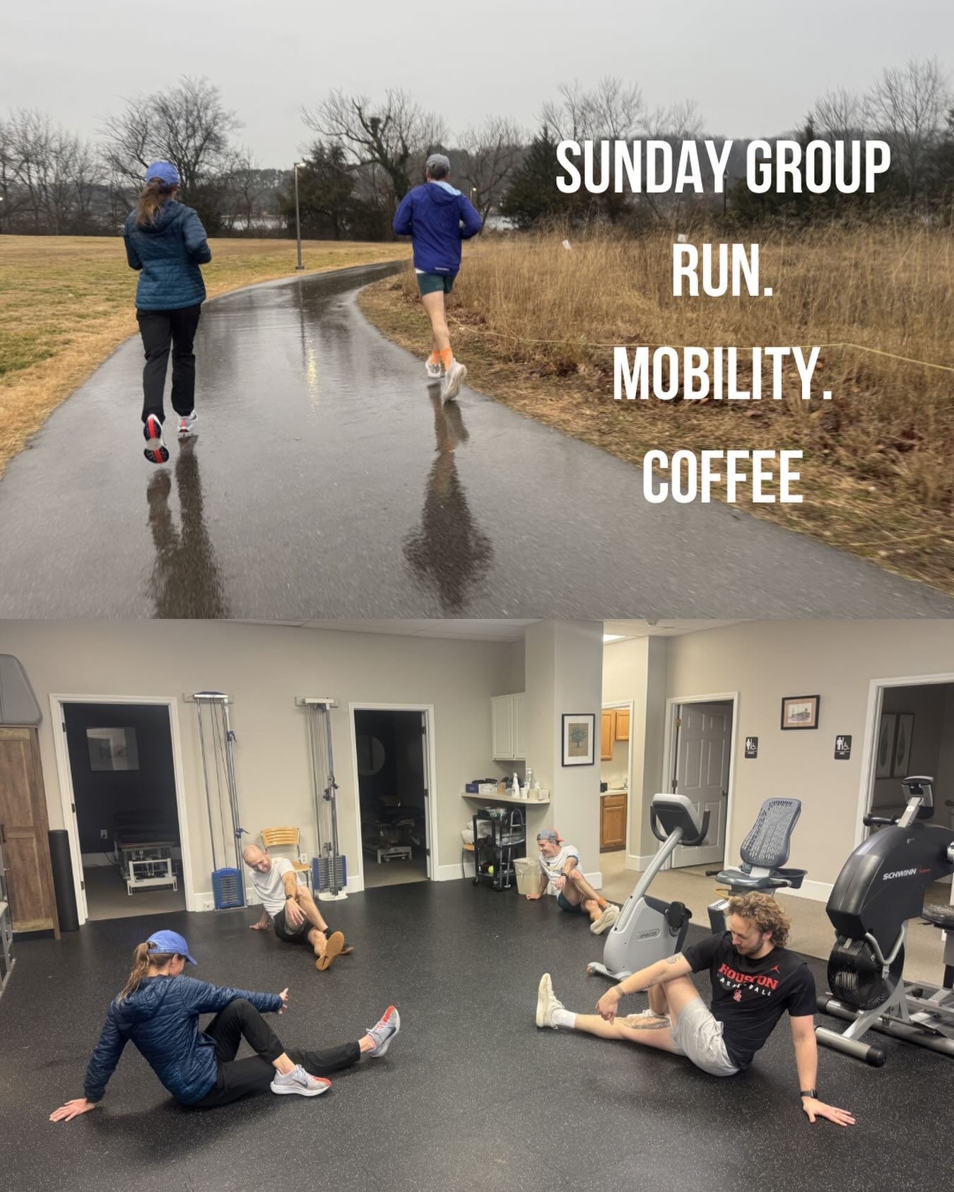 Running is better with friends! Especially in the rain! 
Come join our Group runs 2x/month 7:30 am Sundays all paces welcome!