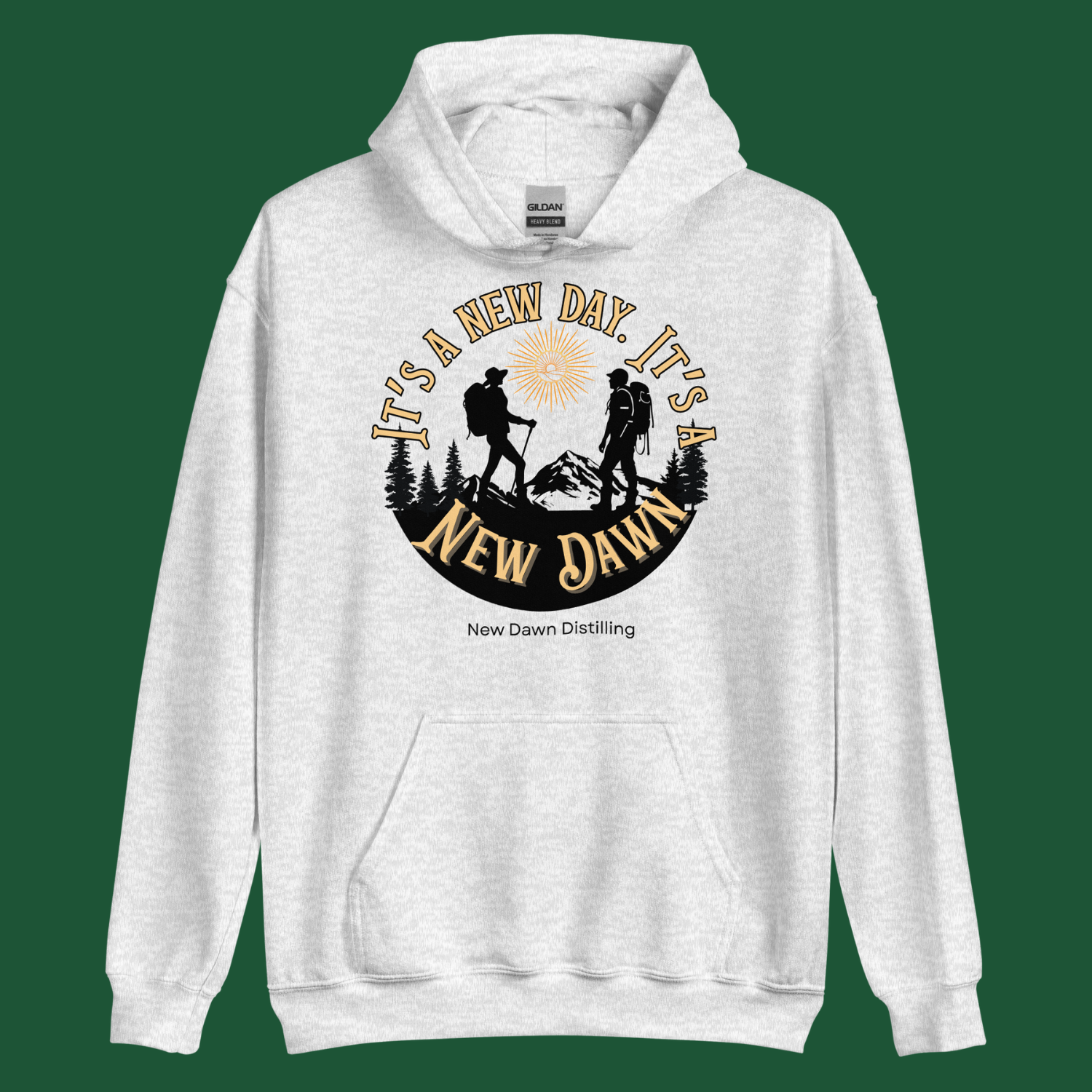 New Dawn "It's a New Day" Outdoors Sweatshirt Grey