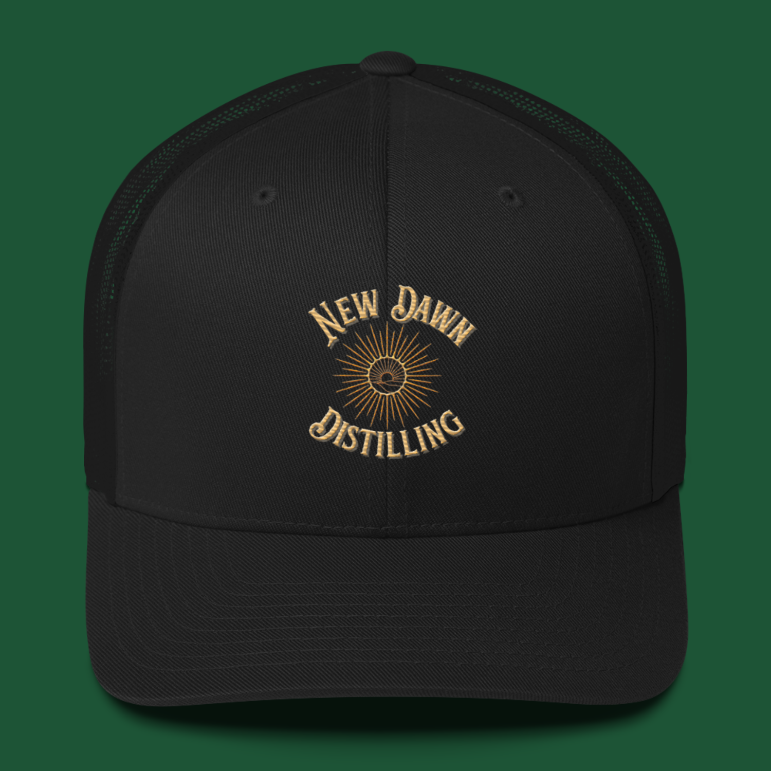 New Dawn Logo Trucker Hat Black