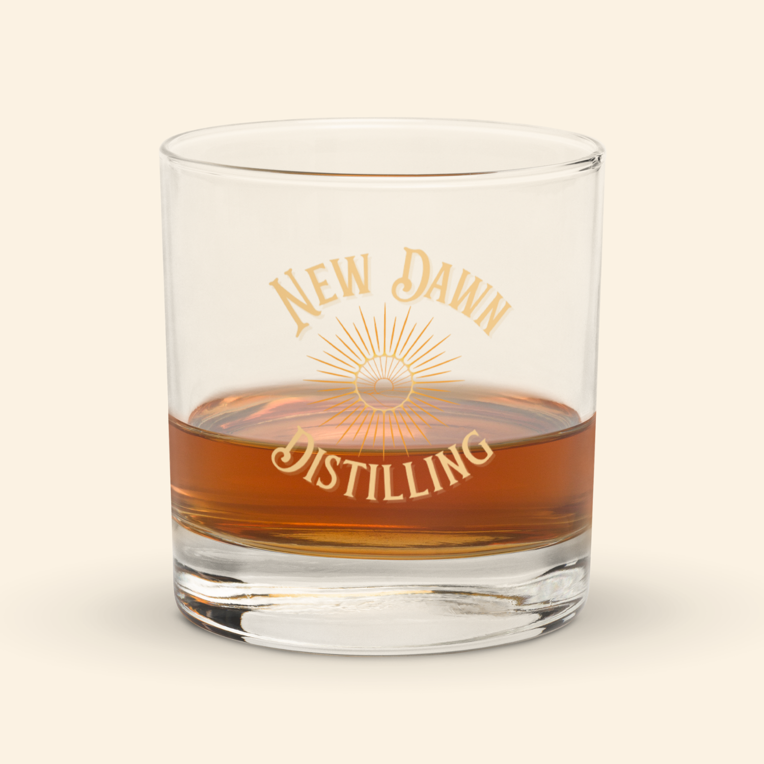 New Dawn rocks glass