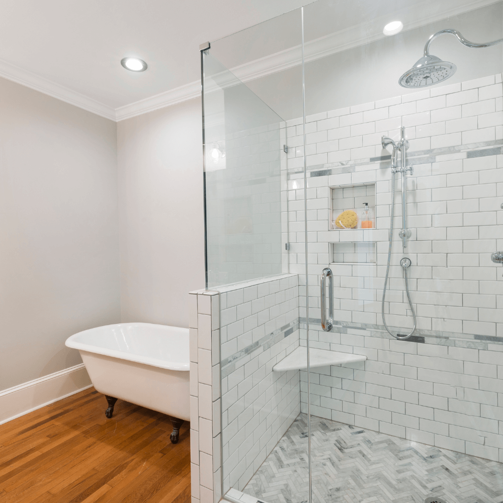Bathroom tub and shower
