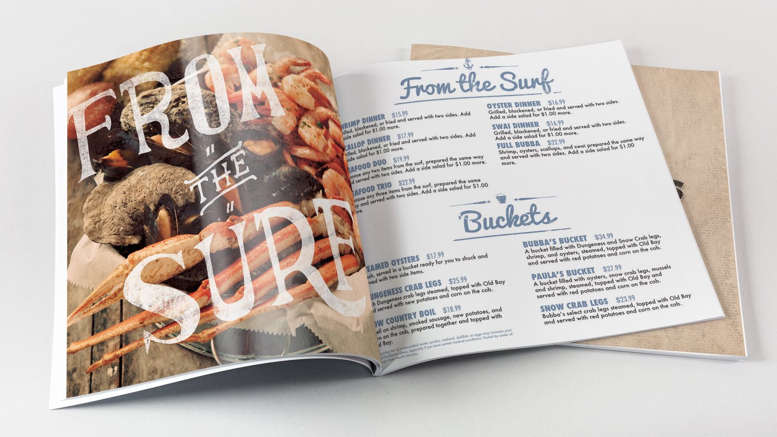 Multi-page Menu Booklet
