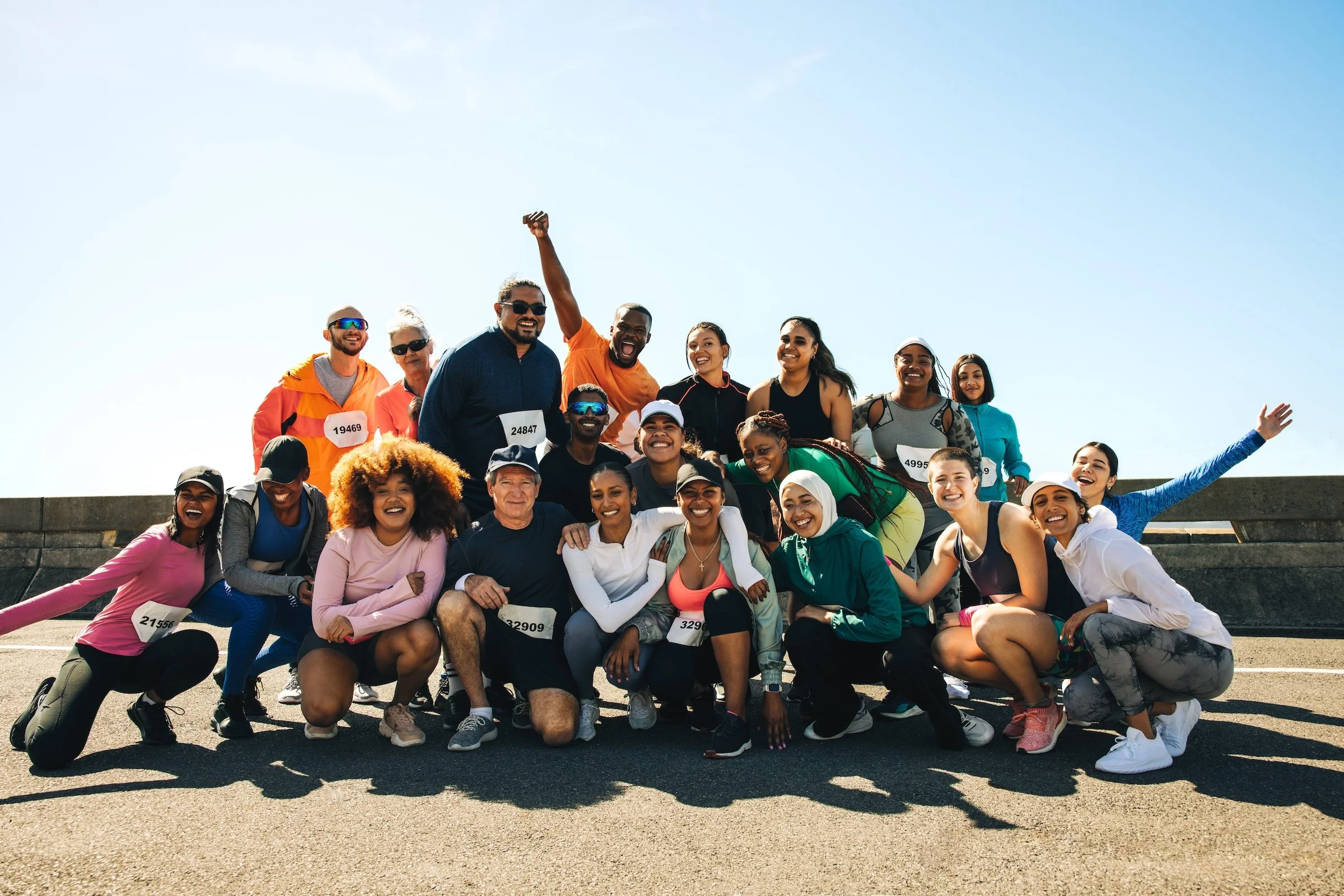 group of runners