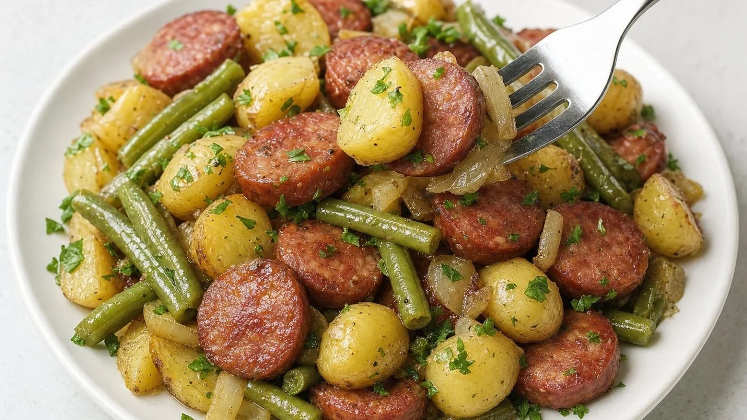 Crockpot Kielbasa & Potatoes 
