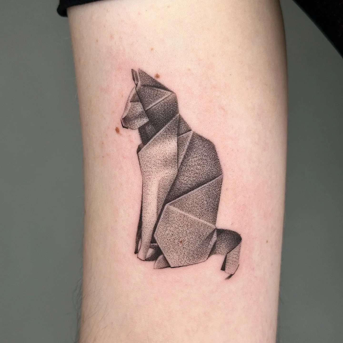 New texture unlocked !!! The cutest origami cat from my flash for Kyra, who has two grey cats. Would love to do more of these origami creatures 🐱